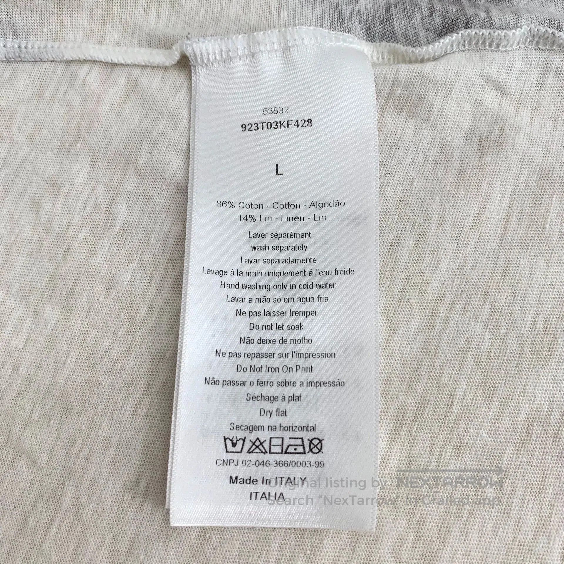 Dior christian dior color-block cotton t-shirt. Size US L / EU 52-54 / 3 - 6 Thumbnail