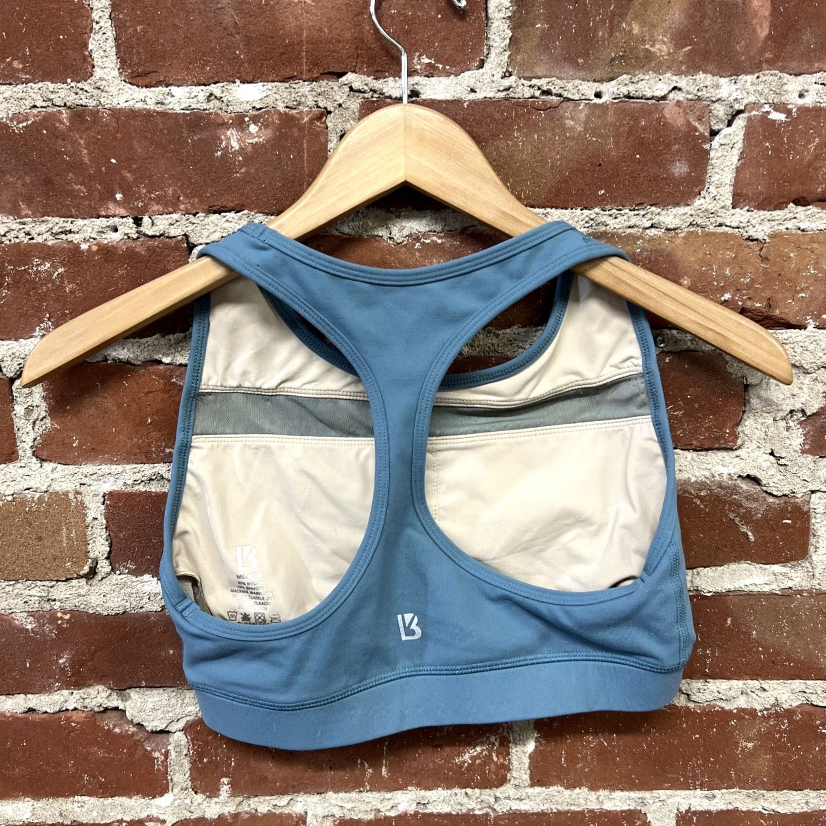 Vintage Buff Bunny Women's Medium Blue Sports Bra Size ONE SIZE - 2 Thumbnail