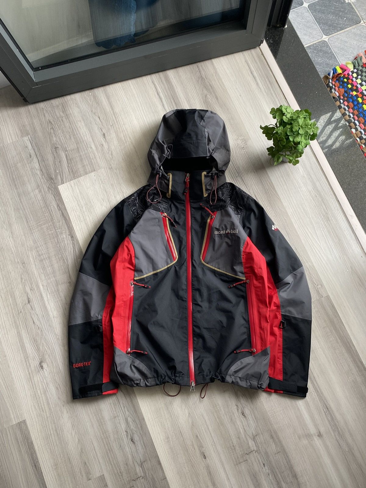 Montbell Millet DryEdge Waterproof Shell Gorpcore Red Jacket | Grailed