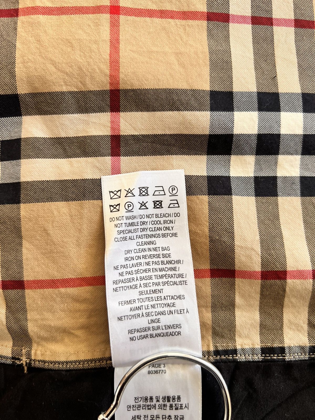 Burberry BURBERRY COLOR BLOCK PLAID ZIP JACKET Size US L / EU 52-54 / 3 - 11 Thumbnail