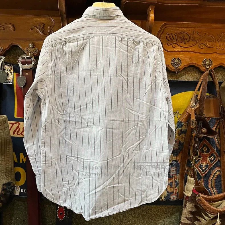 RRL Ralph Lauren RRL Ralph Lauren Old-Style Striped Shirt Size US M / EU 48-50 / 2 - 2 Thumbnail
