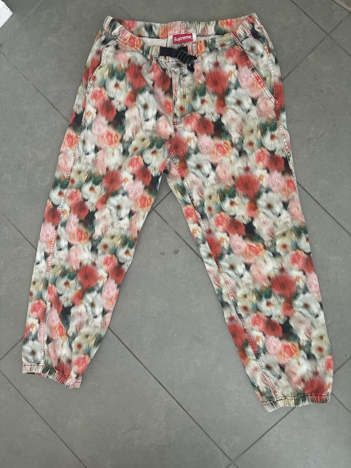 Supreme Floral Belted Pant | Grailed