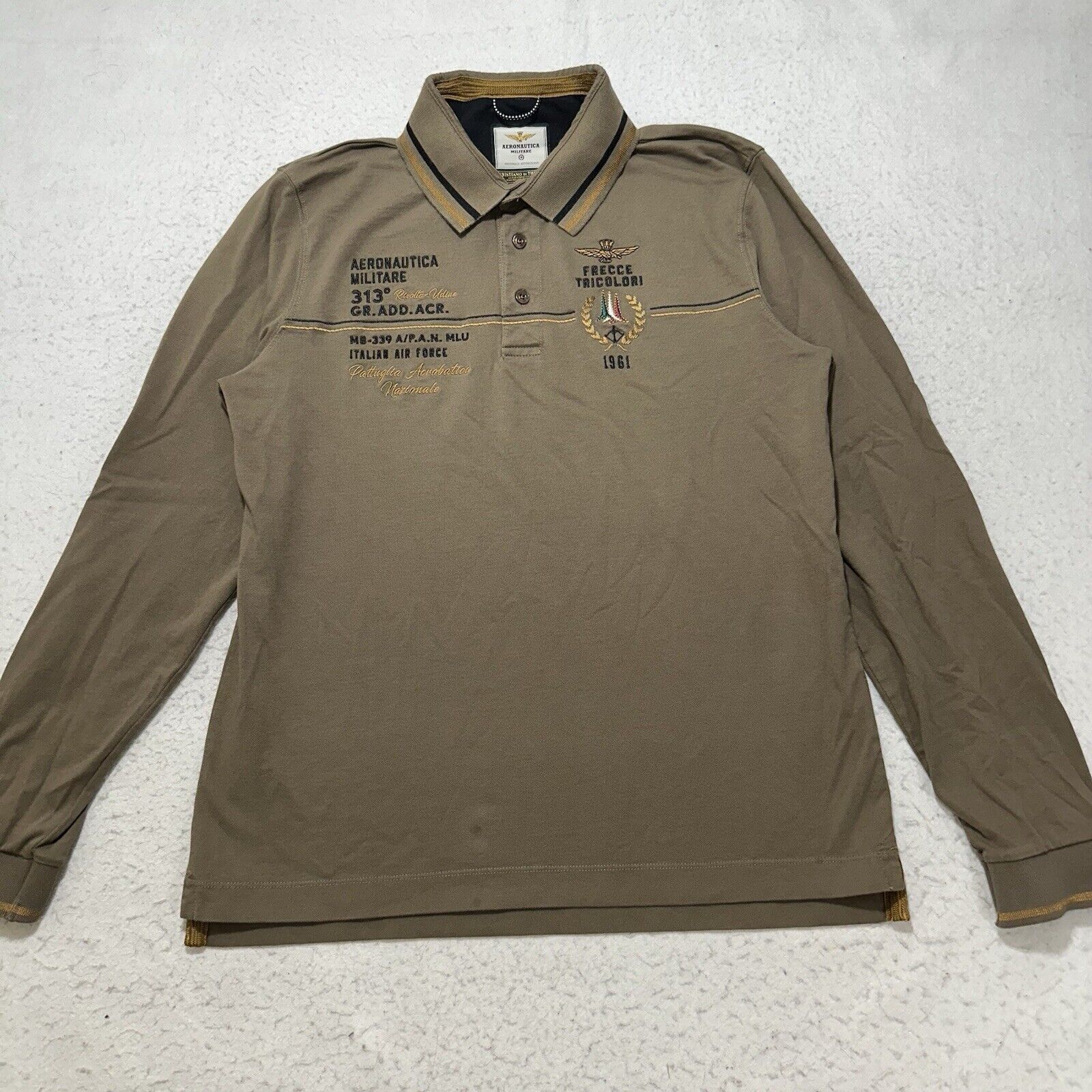 Aeronautica Militare Aeronautica Militare Large Polo Shirt Cristiano Di Thiene Size US L / EU 52-54 / 3 - 1 Thumbnail