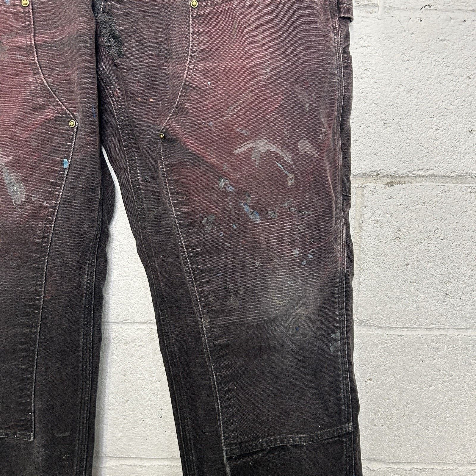 Carhartt Vintage Carhartt DoubleKnee Carpenter Pants “Black” B01 BLK Size US 35 - 5 Thumbnail