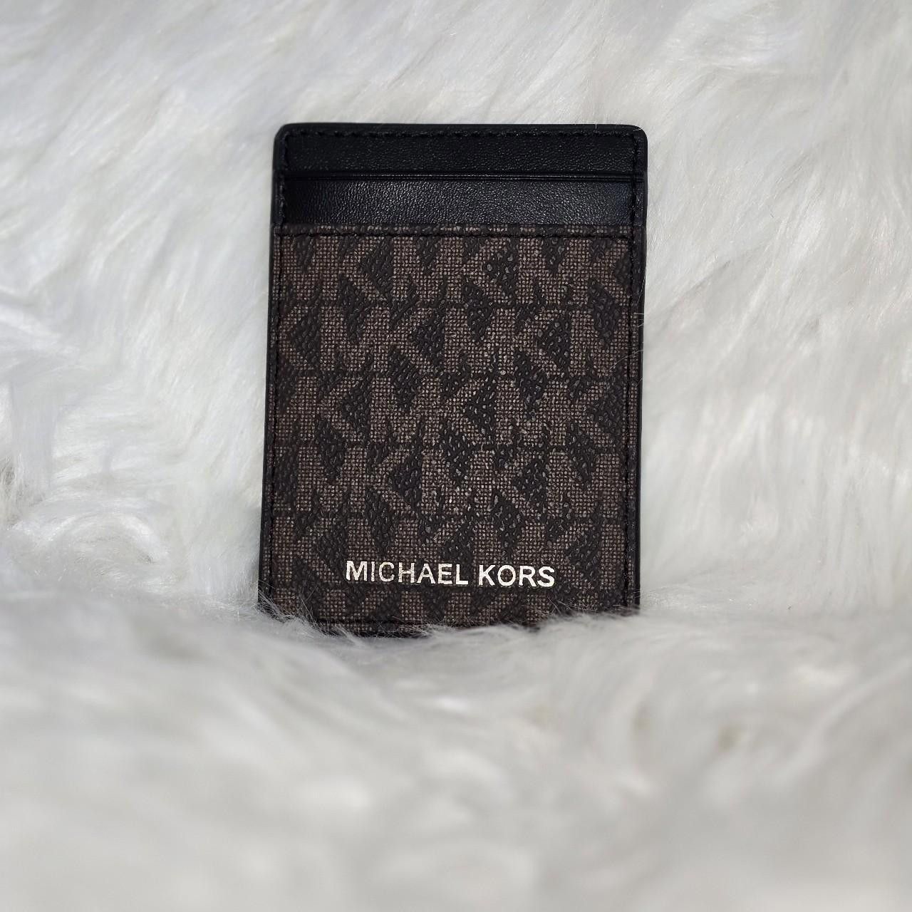 Michael Kors Michael Kors Black and Brown Card Holder Size ONE SIZE - 1 Thumbnail