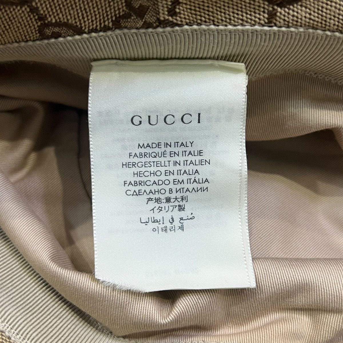 Gucci GUCCI GG Canvas Leather Backet Hat Size ONE SIZE - 4 Thumbnail