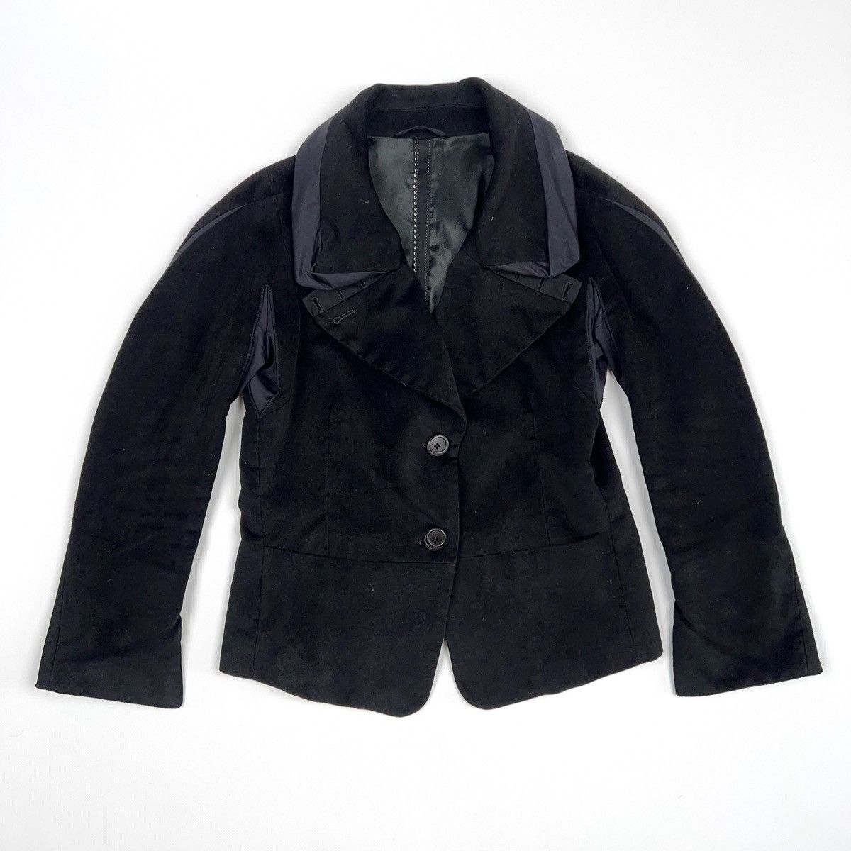 Marithe + Francois Girbaud Marithe Francois Girbaud Velour Blazer Jacket Size XS / US 0-2 / IT 36-38 - 7 Thumbnail