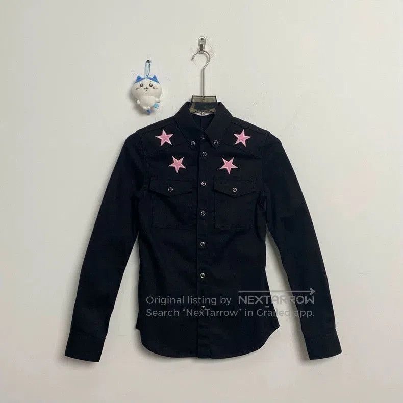 Givenchy Givenchy Black Long Sleeve Star Shirt. Size US S / EU 44-46 / 1 - 1 Thumbnail