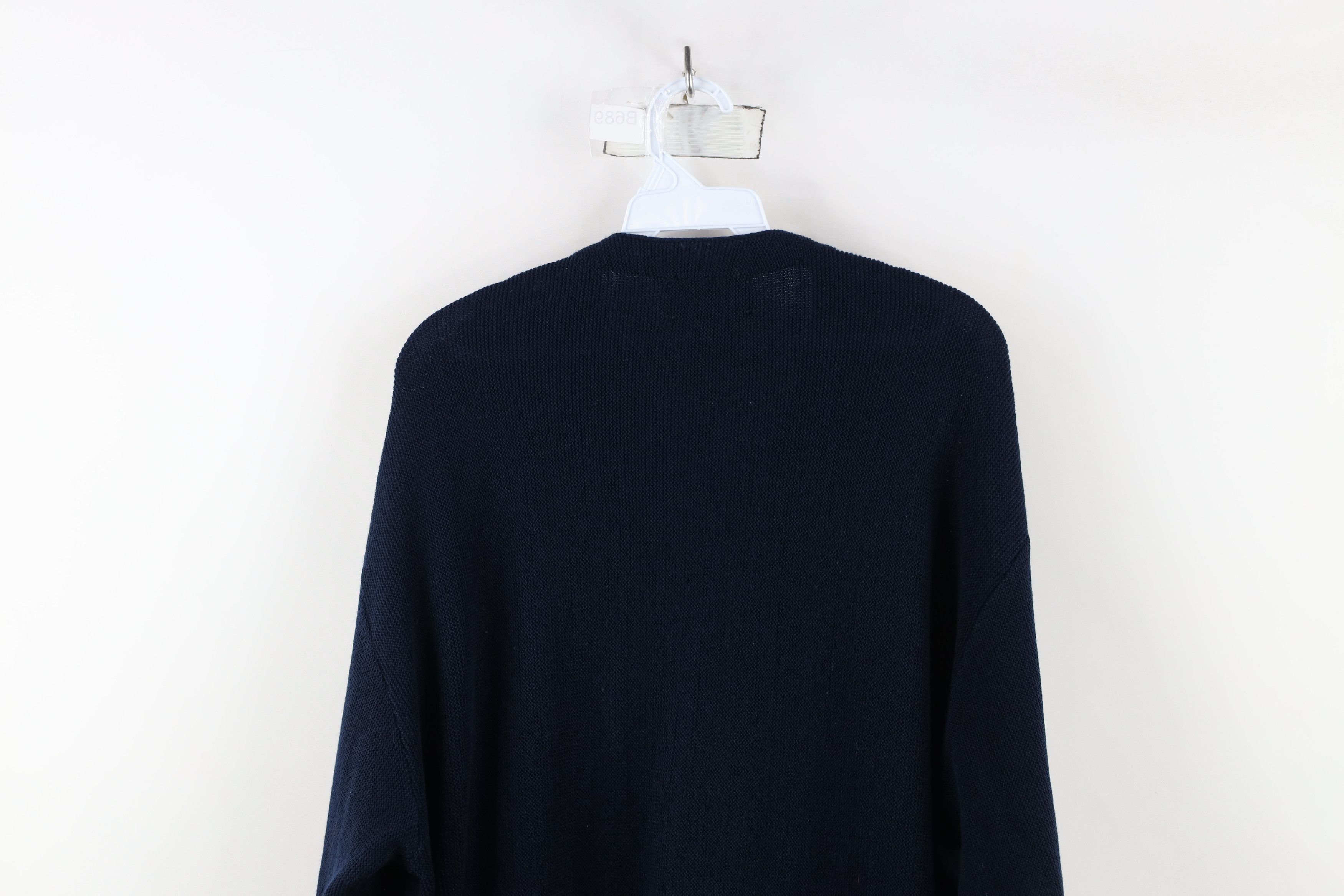 Vintage Vintage 90s Streetwear Cobain Cardigan Sweater Navy Blue Size US XL / EU 56 / 4 - 11 Thumbnail