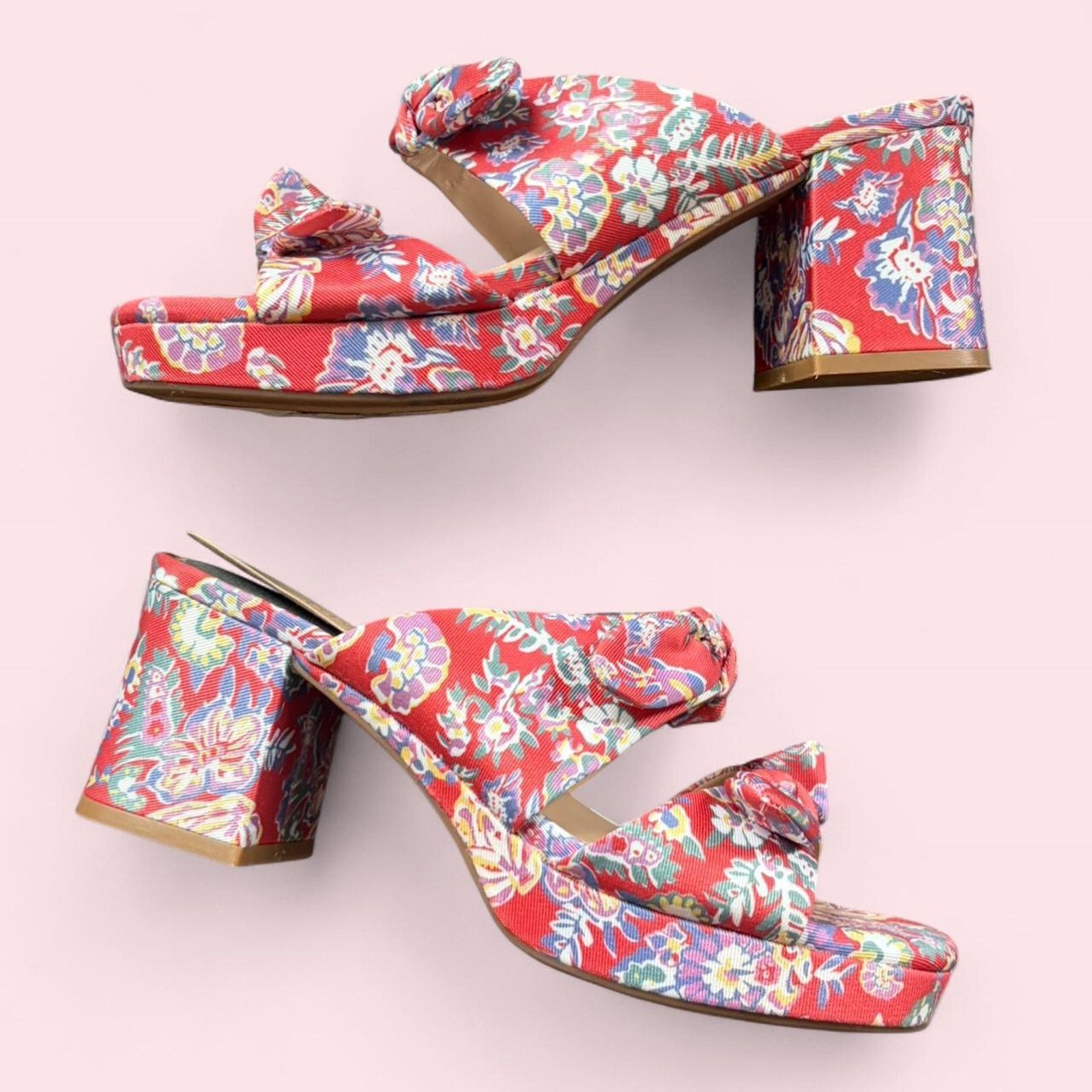 Other Copper key red floral heels Size US 6.5 / IT 36.5 - 1 Thumbnail