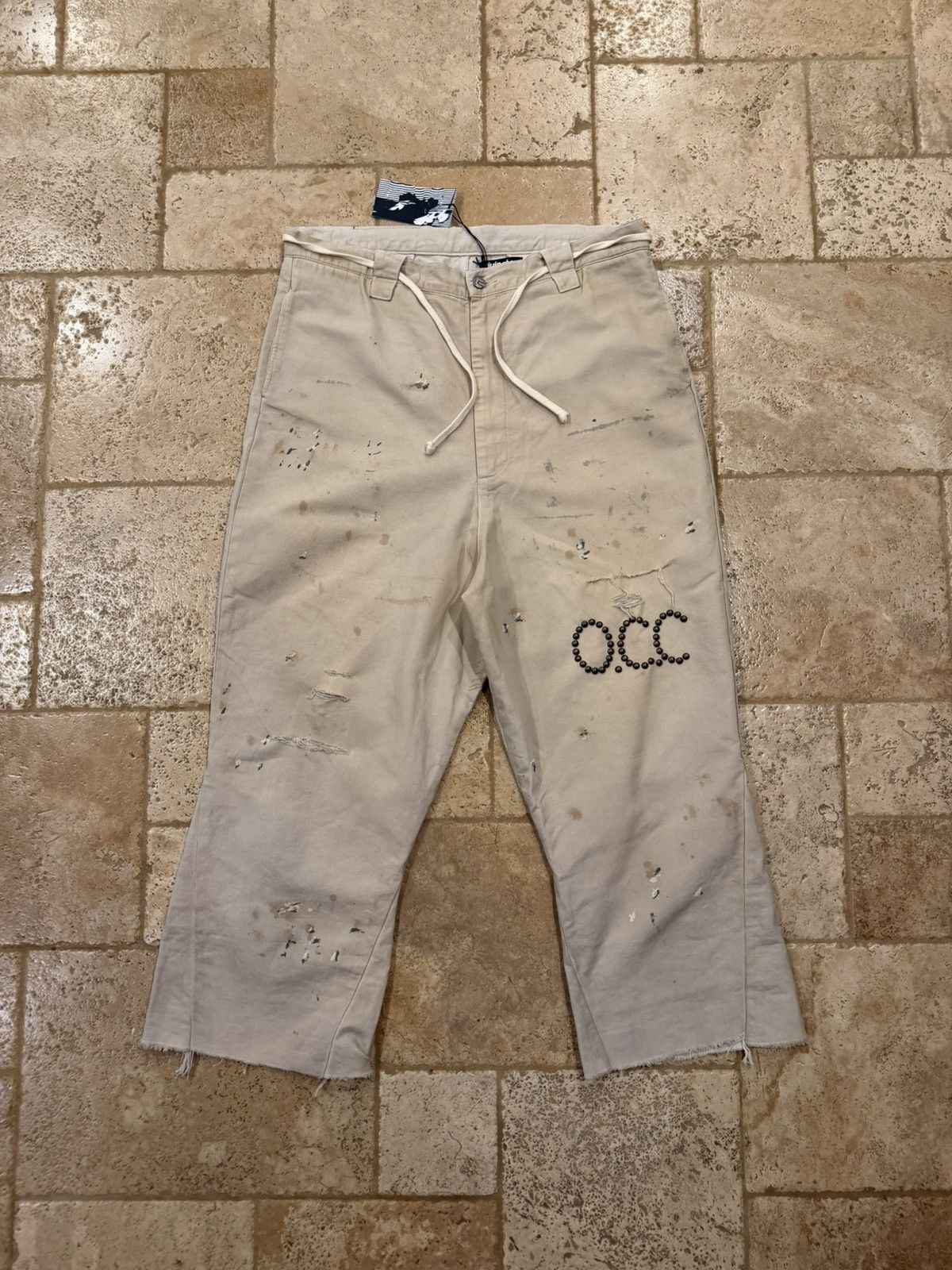 RRR123 Rivington Roi Rebis Distres Raw He Rose 4 Khaki Pants