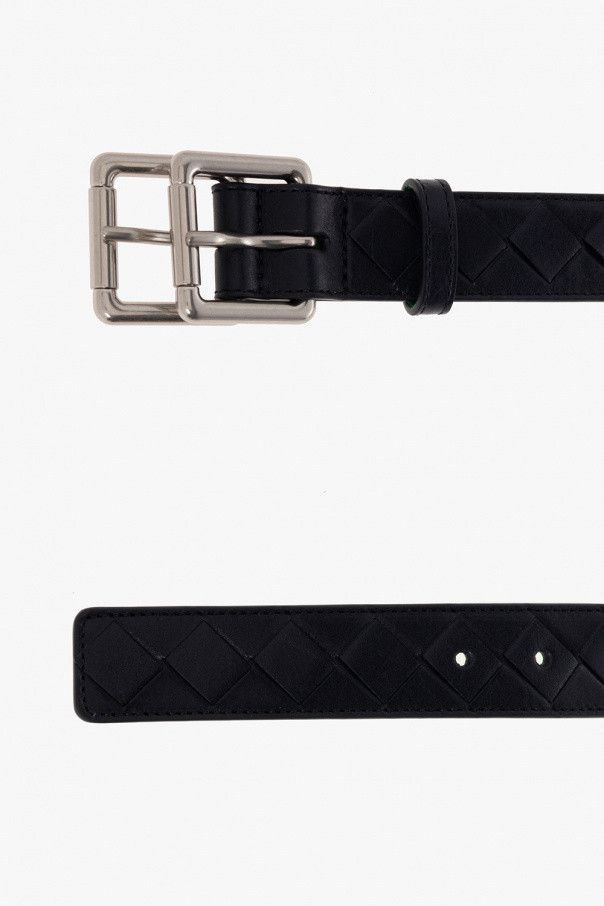 Bottega Veneta o1bcso1str0824 Size : 75 / Intrecciato Double Buckle Belt Size 28 - 4 Thumbnail