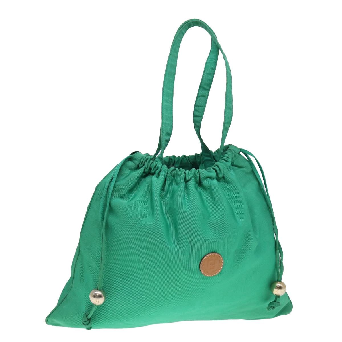 Fendi Purse Tote Bag Nylon Green, Women's