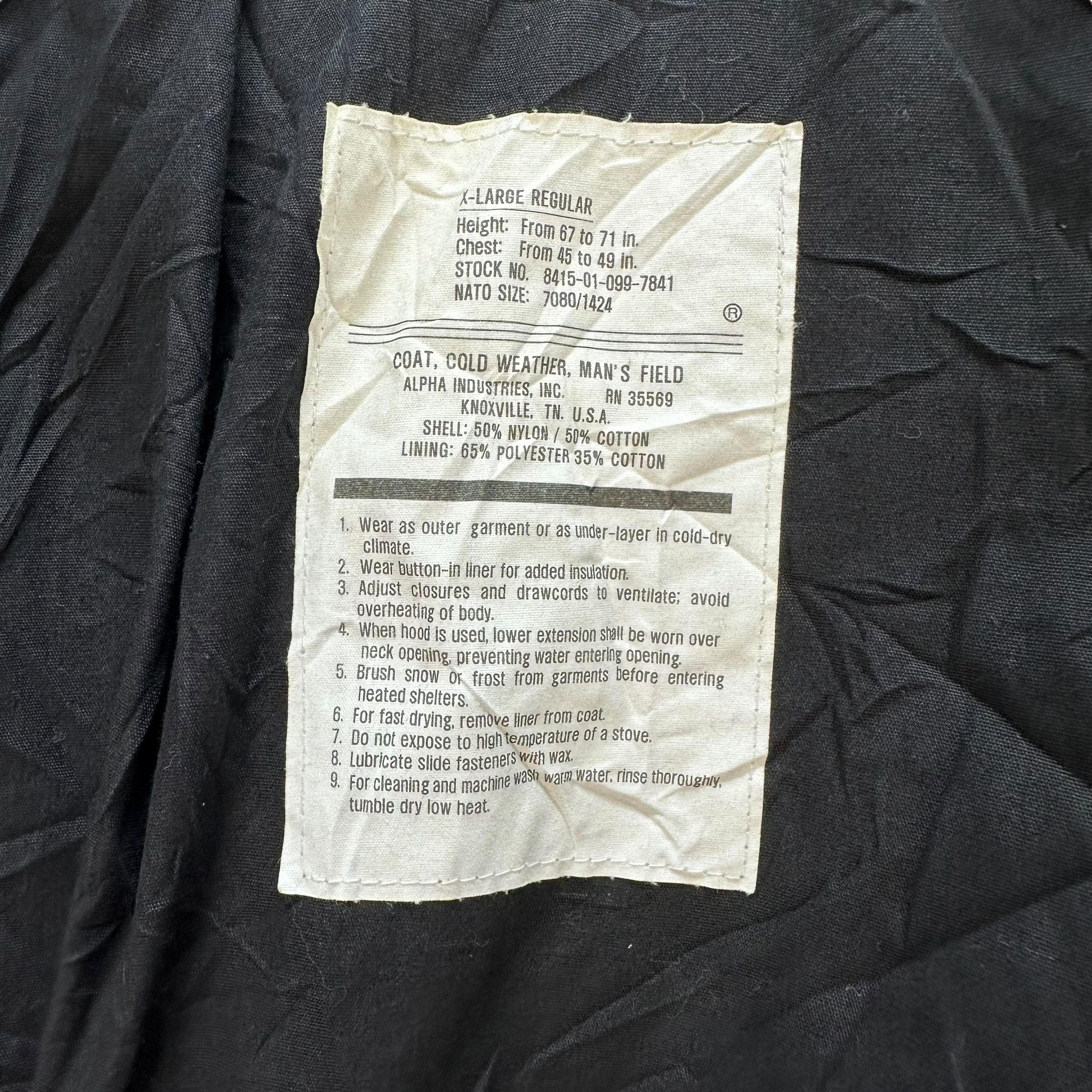 Alpha Industries Alpha Industries Man's Four Pocket Field Jacket #A2-0050 Size US XL / EU 56 / 4 - 9 Thumbnail