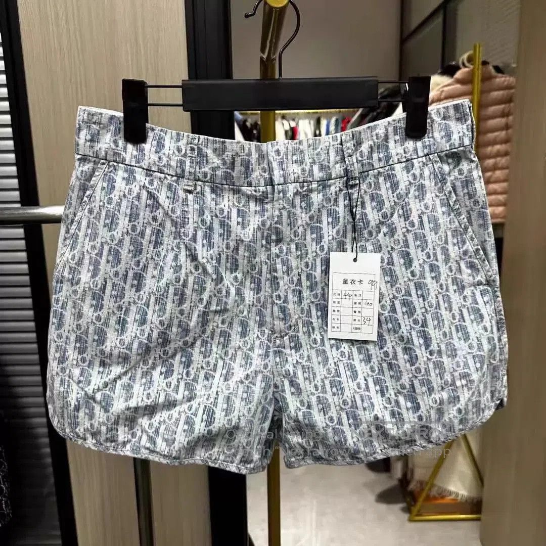 Dior Blue Patterned Casual Shorts Size 28. Size US 28 / EU 44 - 1 Thumbnail