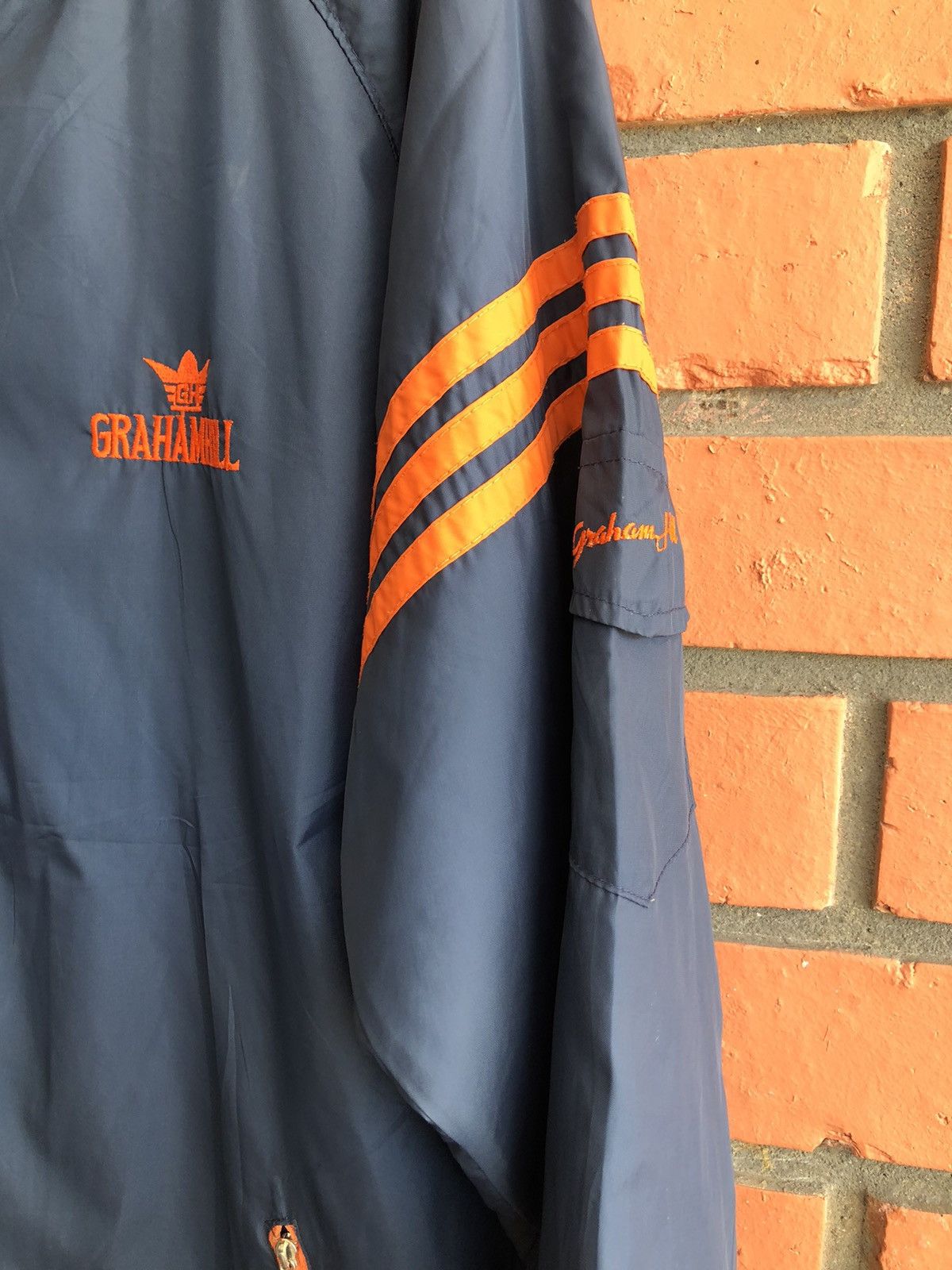 Japanese Brand × Vintage vintage y2k graham hill three line stripe hoodie Size US M / EU 48-50 / 2 - 3 Thumbnail