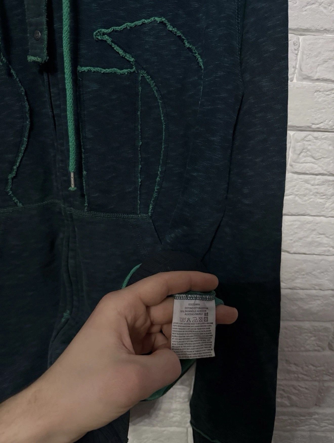 Diesel Vintage Diesel Y2K Distressed Full Zip Hoodie Huge Logo Size US L / EU 52-54 / 3 - 6 Thumbnail