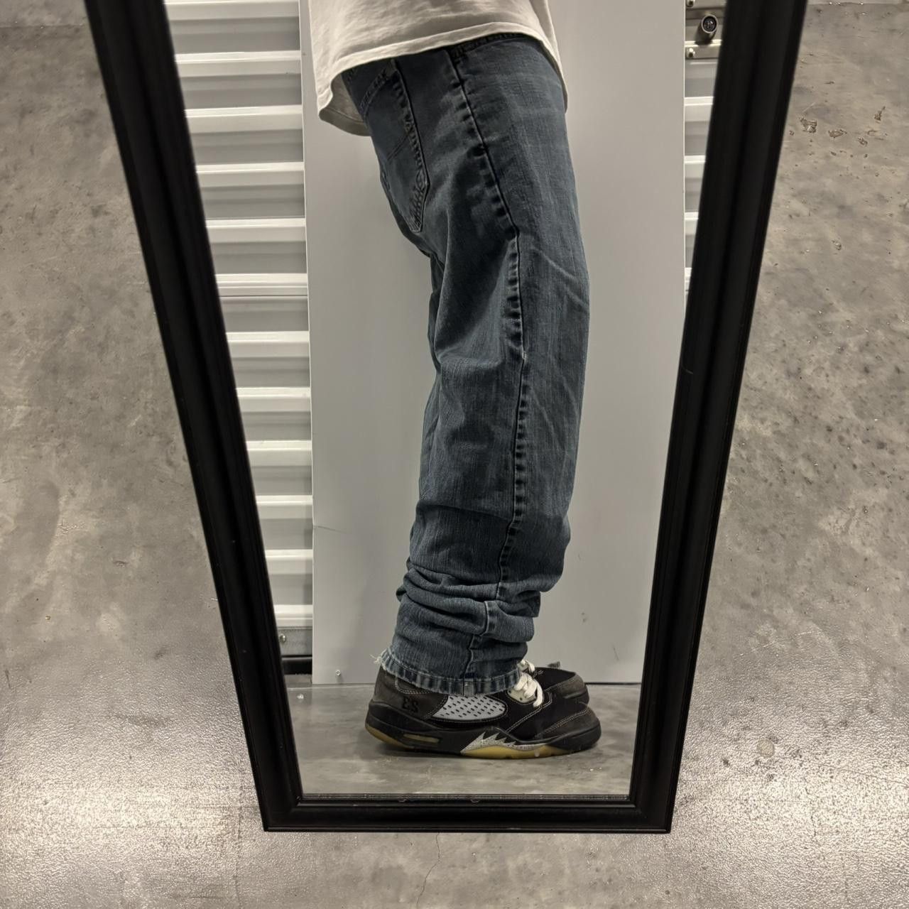 Japanese Brand × Vintage Crazy Vintage Y2K/2000s Grunge Dark Wash Denim Jeans! Size US 33 - 2 Thumbnail