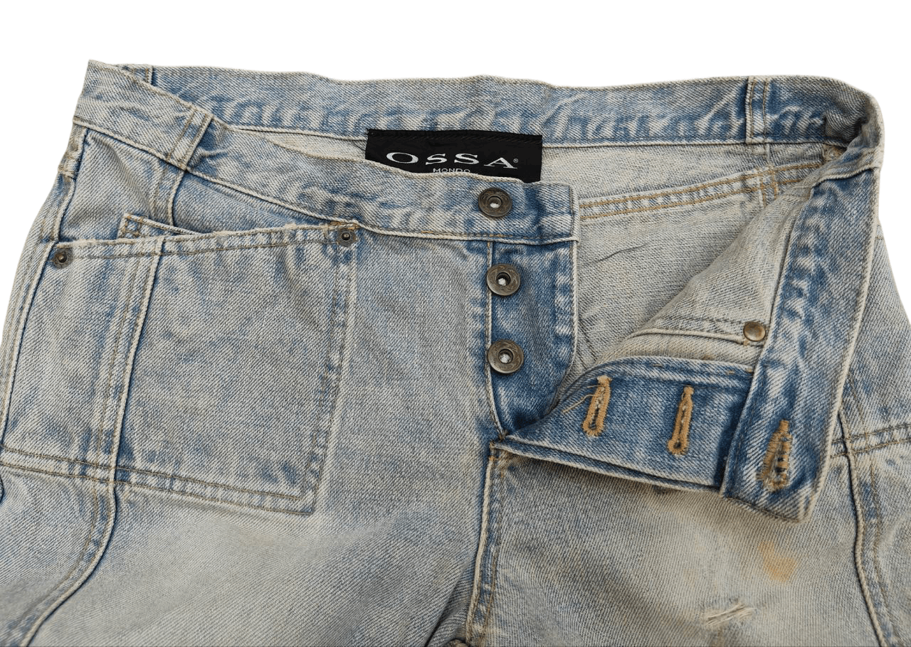 Japanese Brand Japanese Ossa Mondo Low-rise Denim Size 31" - 4 Thumbnail