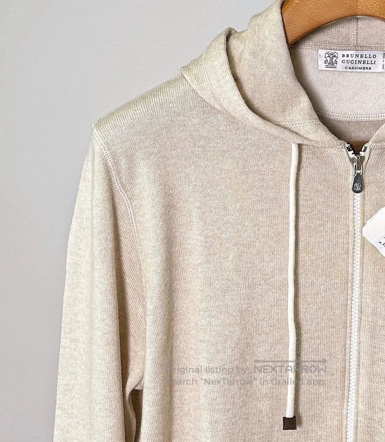 Brunello Cucinelli Brunello Cucinelli Cashmere Silk Hoodie. Size US L / EU 52-54 / 3 - 3 Thumbnail