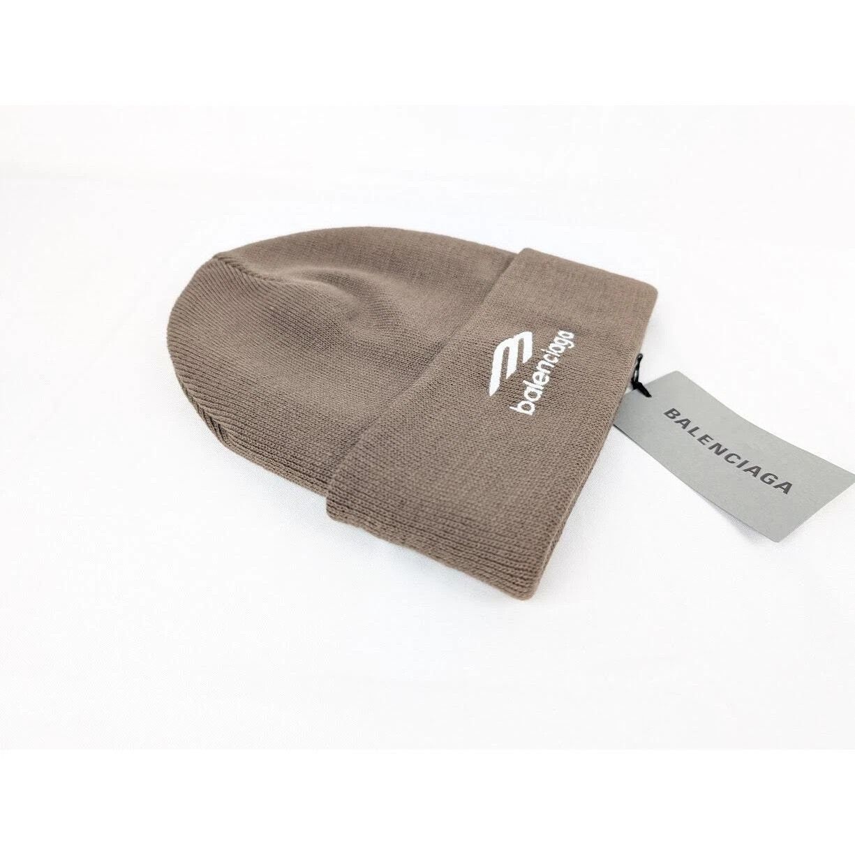 Balenciaga o1rshd1 Q:2 / Size: 2 / Wool Logo Beanie In Brown Size ONE SIZE - 4 Thumbnail