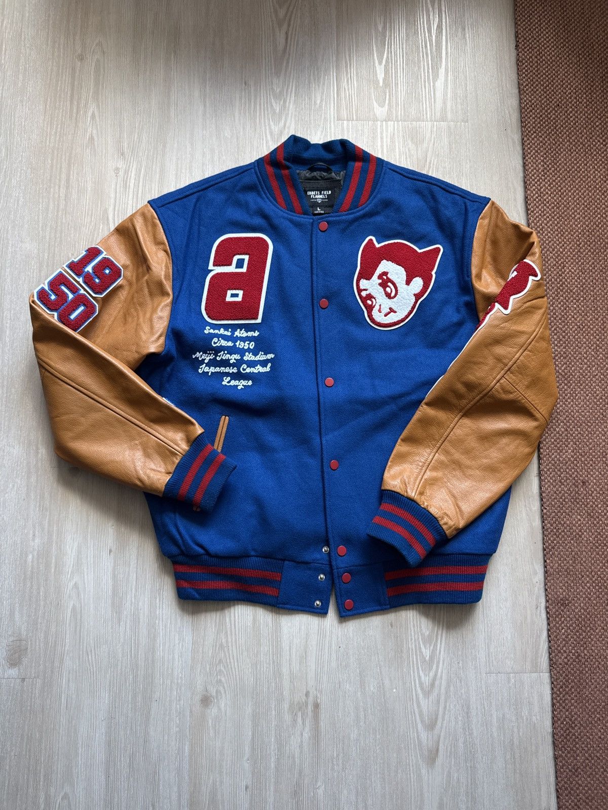 Ebbets Field Flannels Ebbets Field “Sankei Atoms” varsity jacket Size US L / EU 52-54 / 3 - 1 Thumbnail