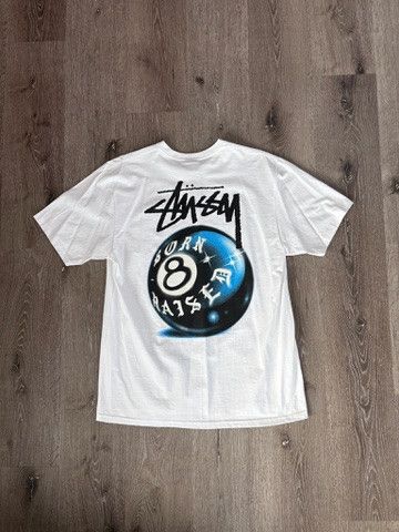 Born X Raised Born x Raised × Stussy "8 Ball" Tee Size US L / EU 52-54 / 3 - 2 Thumbnail