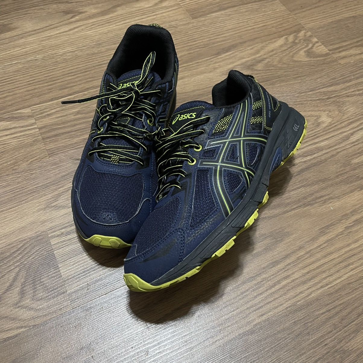 Asics Asics gel venture 6 navy blue lime Size US 11 / EU 44 - 4 Thumbnail