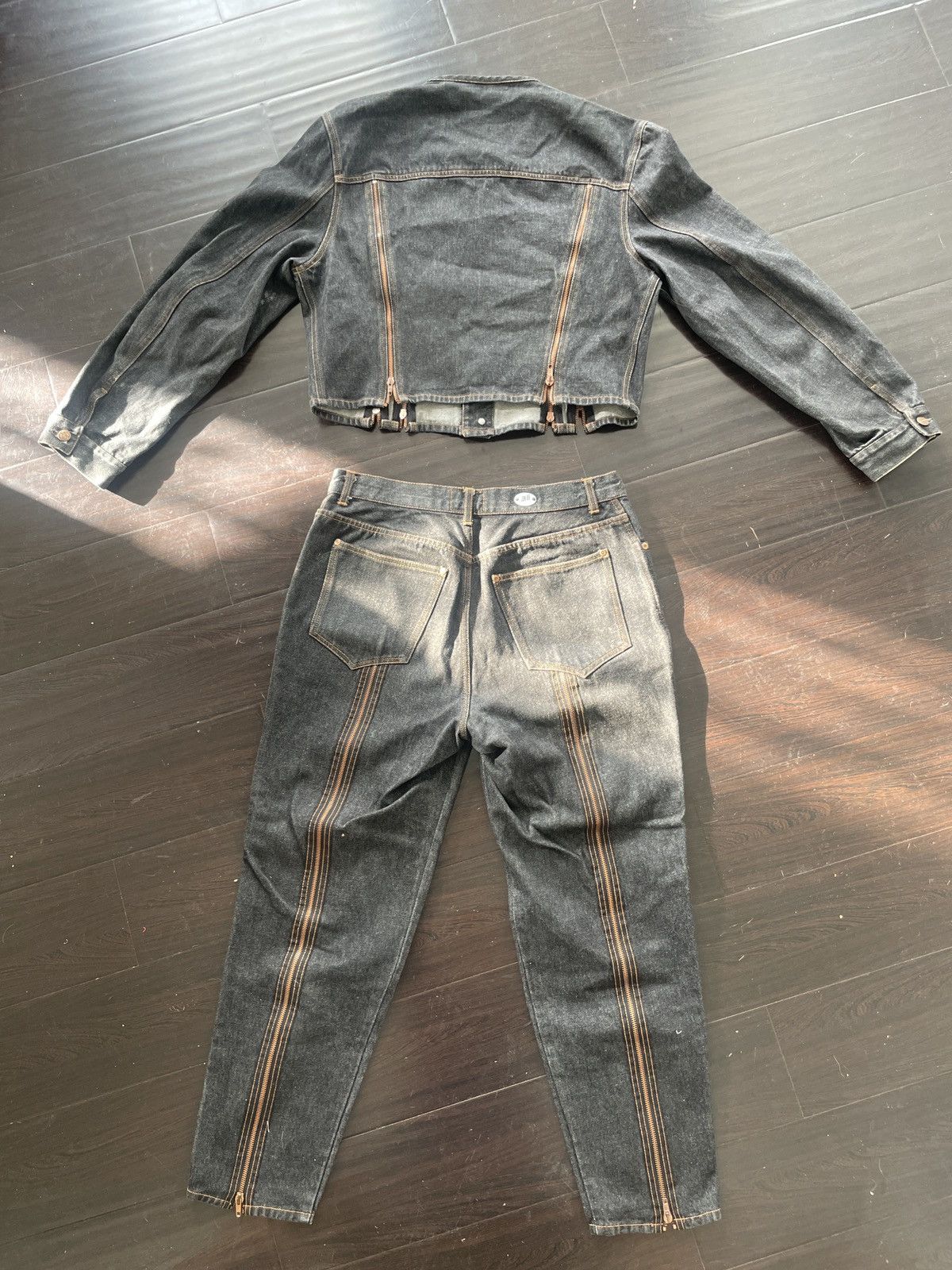 Jean Paul Gaultier Jean Paul Gaultier Junior denim set Size 50S - 2 Thumbnail