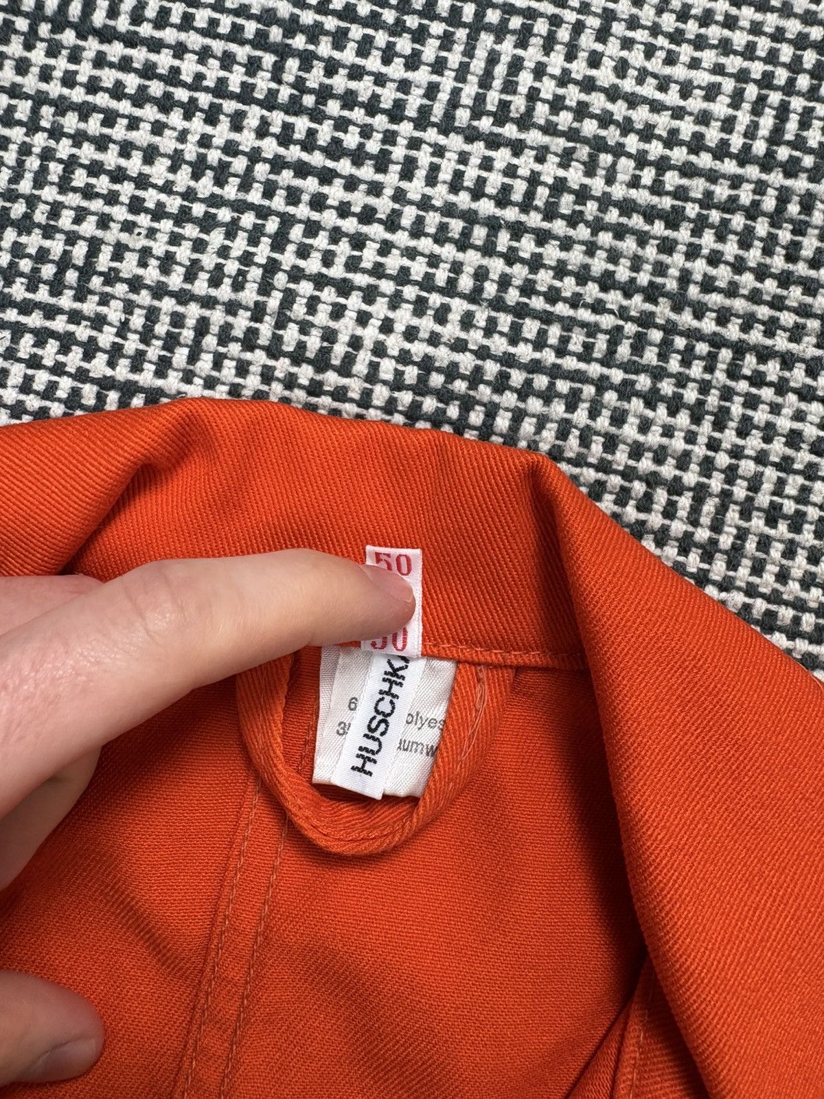 Le Laboureur 70s vintage French chore coat jacket orange miner road work Size US M / EU 48-50 / 2 - 15 Thumbnail