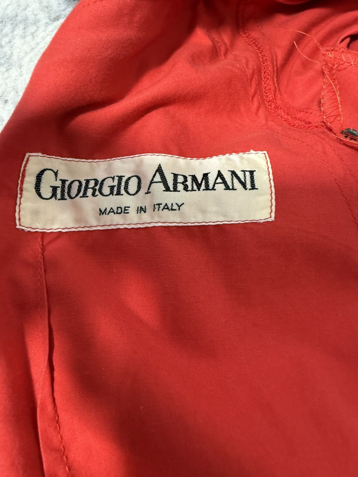 Giorgio Armani Rare Unique Giorgio Armani 1980s Runway Red Jumpsuit Size US 34 / EU 50 - 5 Thumbnail