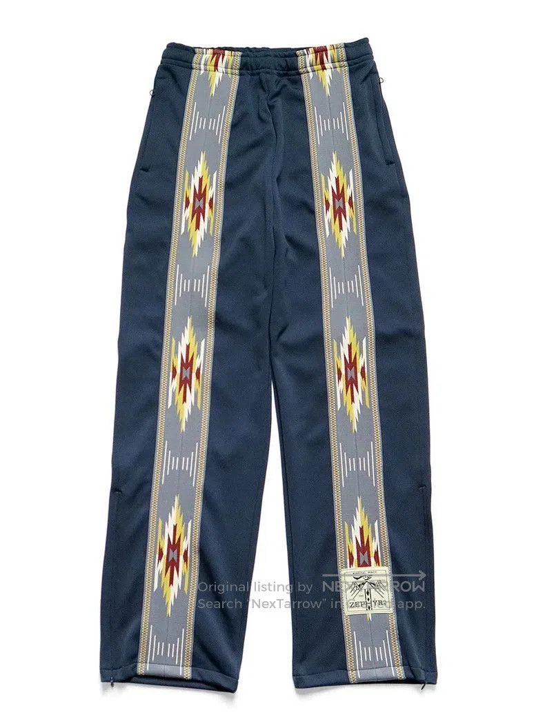 Kapital 23ss ethnic style straight leg casual pants .