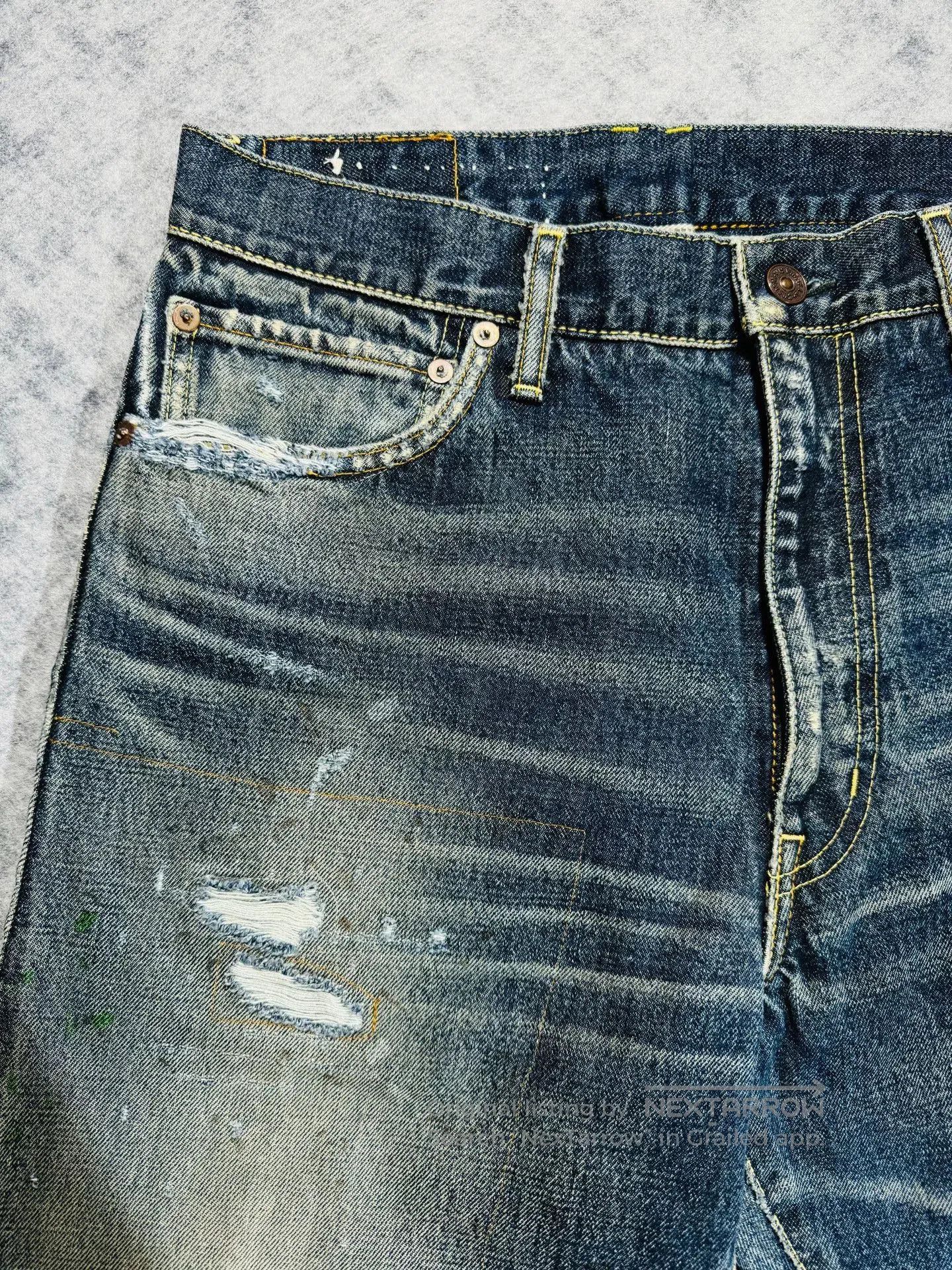 Visvim visvim journeyman tacked crash denim pants. Size US 27 - 4 Thumbnail