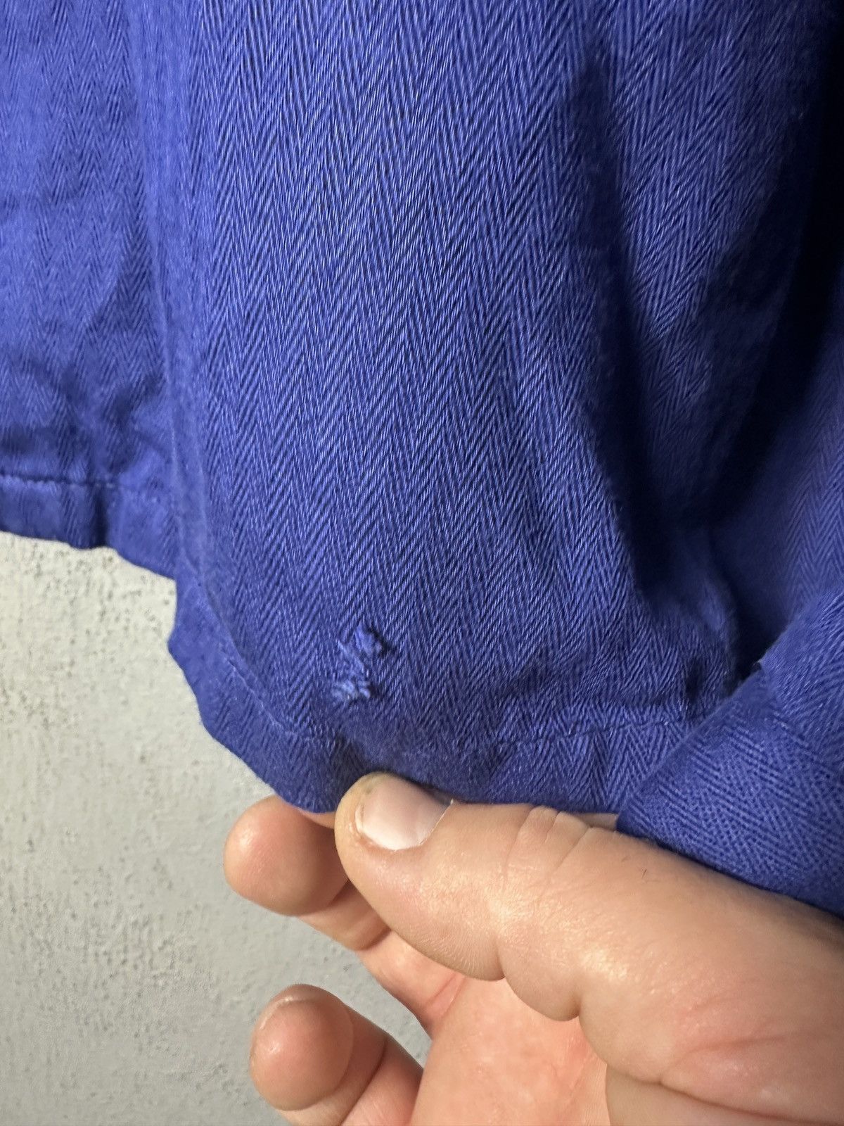Le Laboureur × Vintage VINTAGE 80s French Jacket Adult Blue Sanfor Chore Workwear Size US M / EU 48-50 / 2 - 4 Thumbnail
