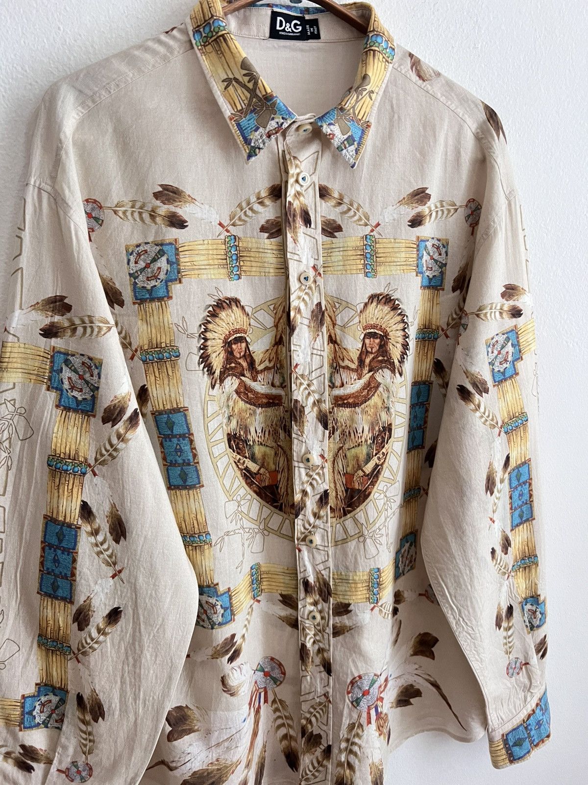 Dolce & Gabbana Dolce & Gabbana native american themed t-shirt Size US L / EU 52-54 / 3 - 3 Thumbnail