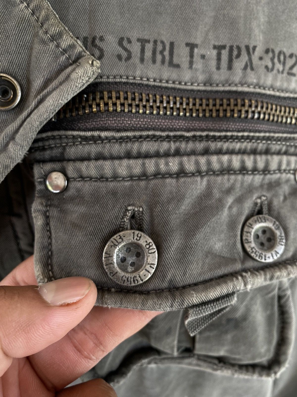 Japanese Brand × Vintage ✅️Vintage Cargo Jacket Pocket Mens Military Style Size US L / EU 52-54 / 3 - 10 Thumbnail