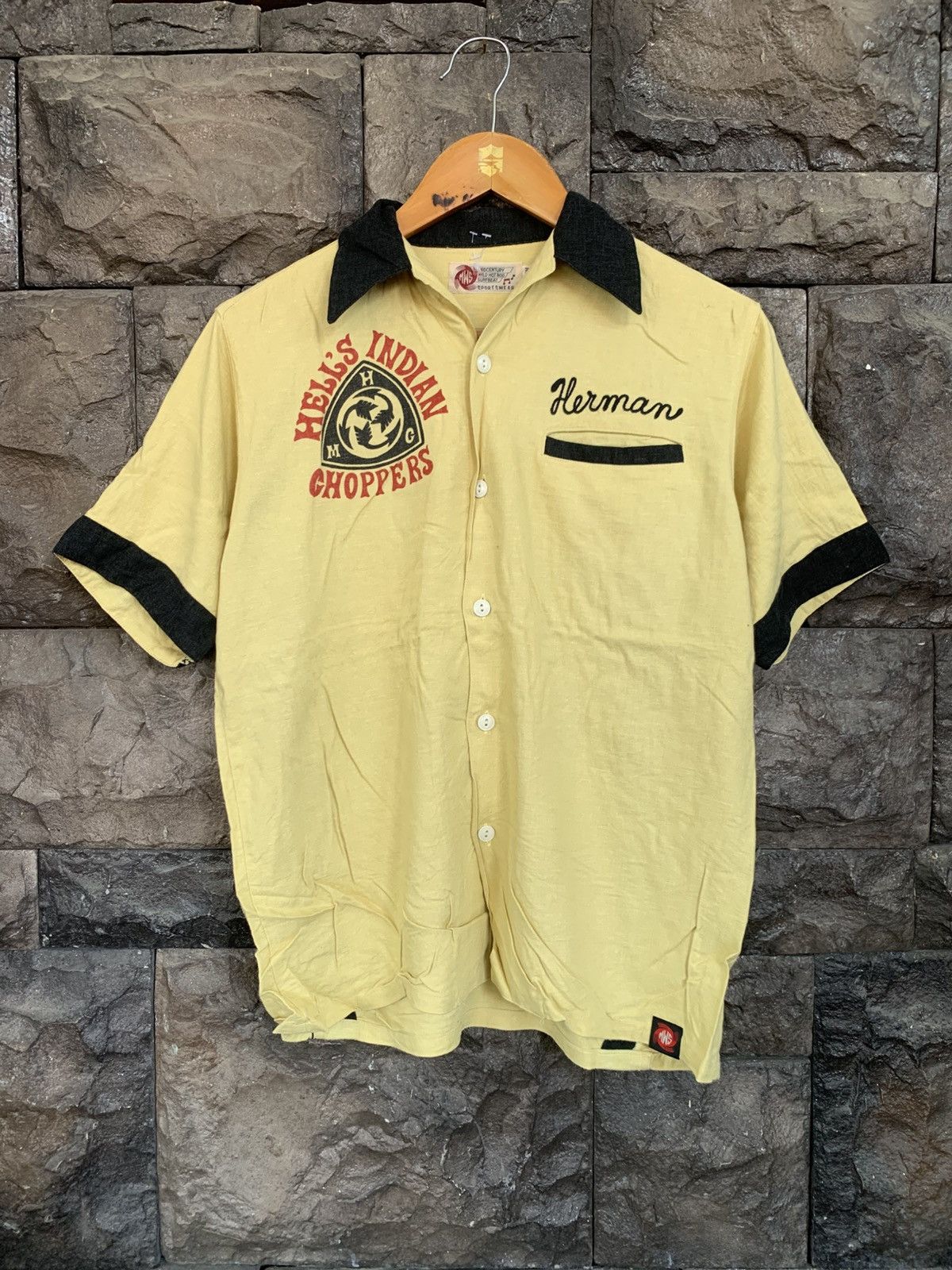 Japanese Brand Vintage MWS Japanese Brand Embroidery Bowling Shirt Size US M / EU 48-50 / 2 - 4 Thumbnail