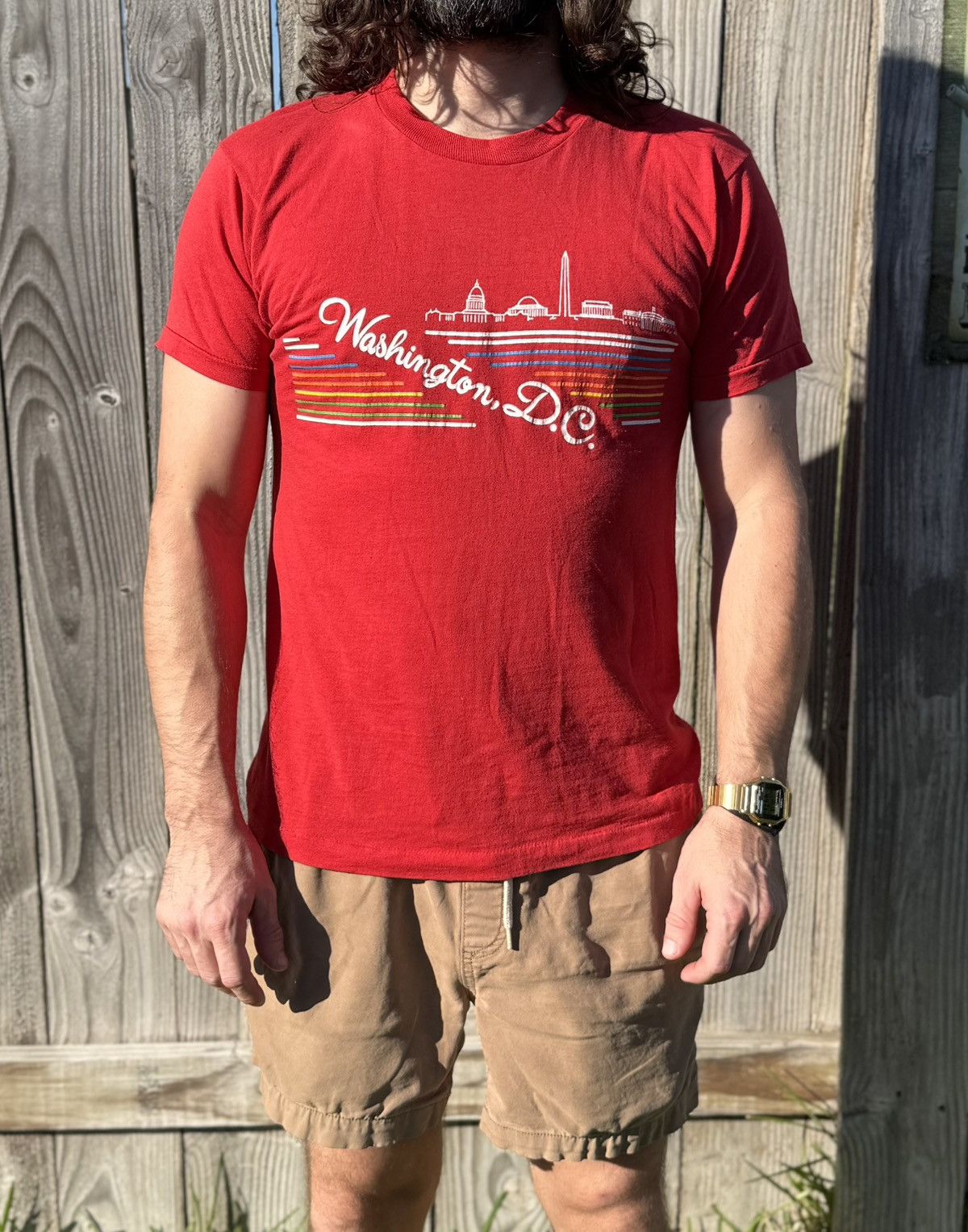 Vintage Vintage 80s Washington DC Shirt Single Stitch Size Small Size US S / EU 44-46 / 1 - 1 Thumbnail