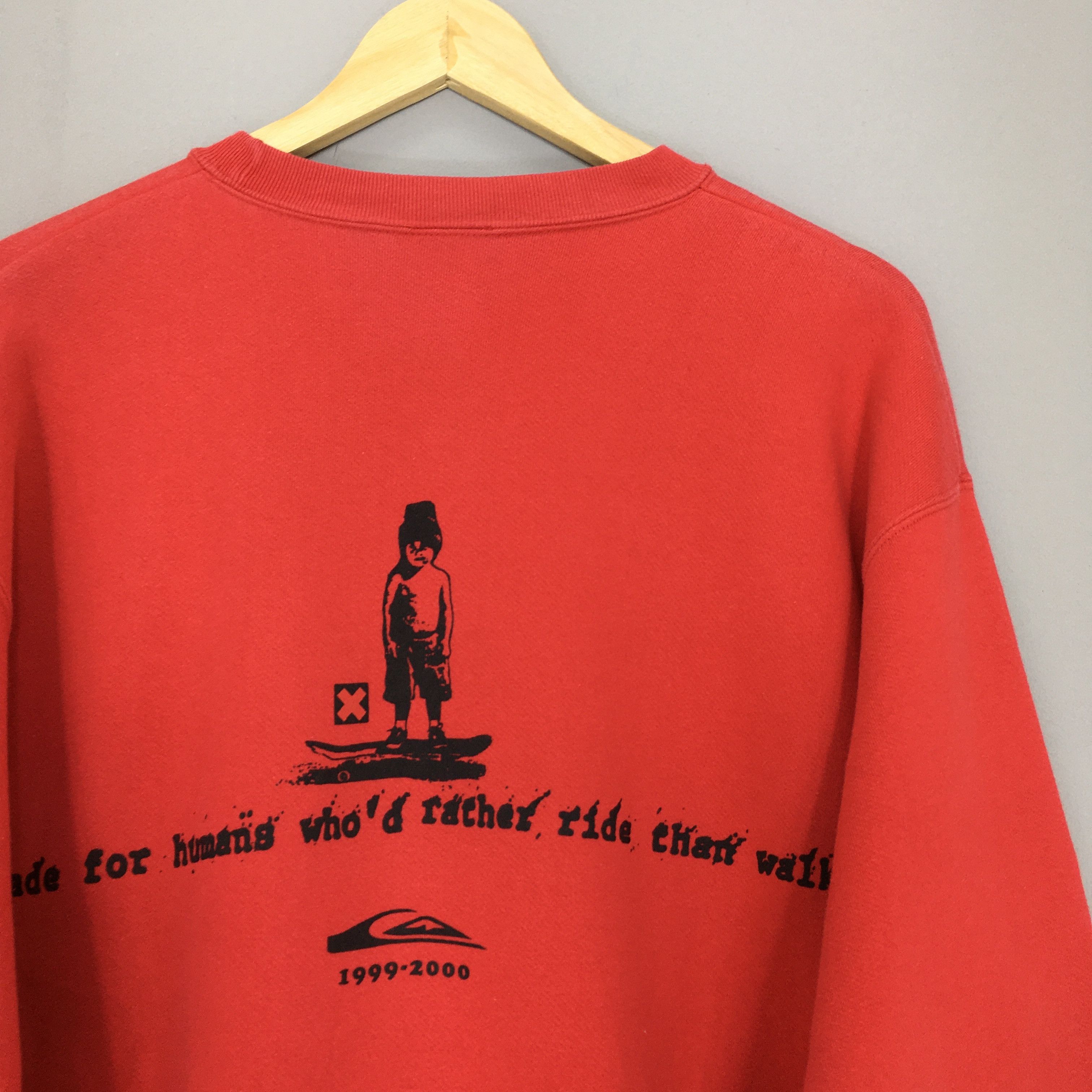 Quiksilver × Vintage Vintage 1990s Quiksilver Skateboards Sweatshirt Large Size US L / EU 52-54 / 3 - 2 Thumbnail