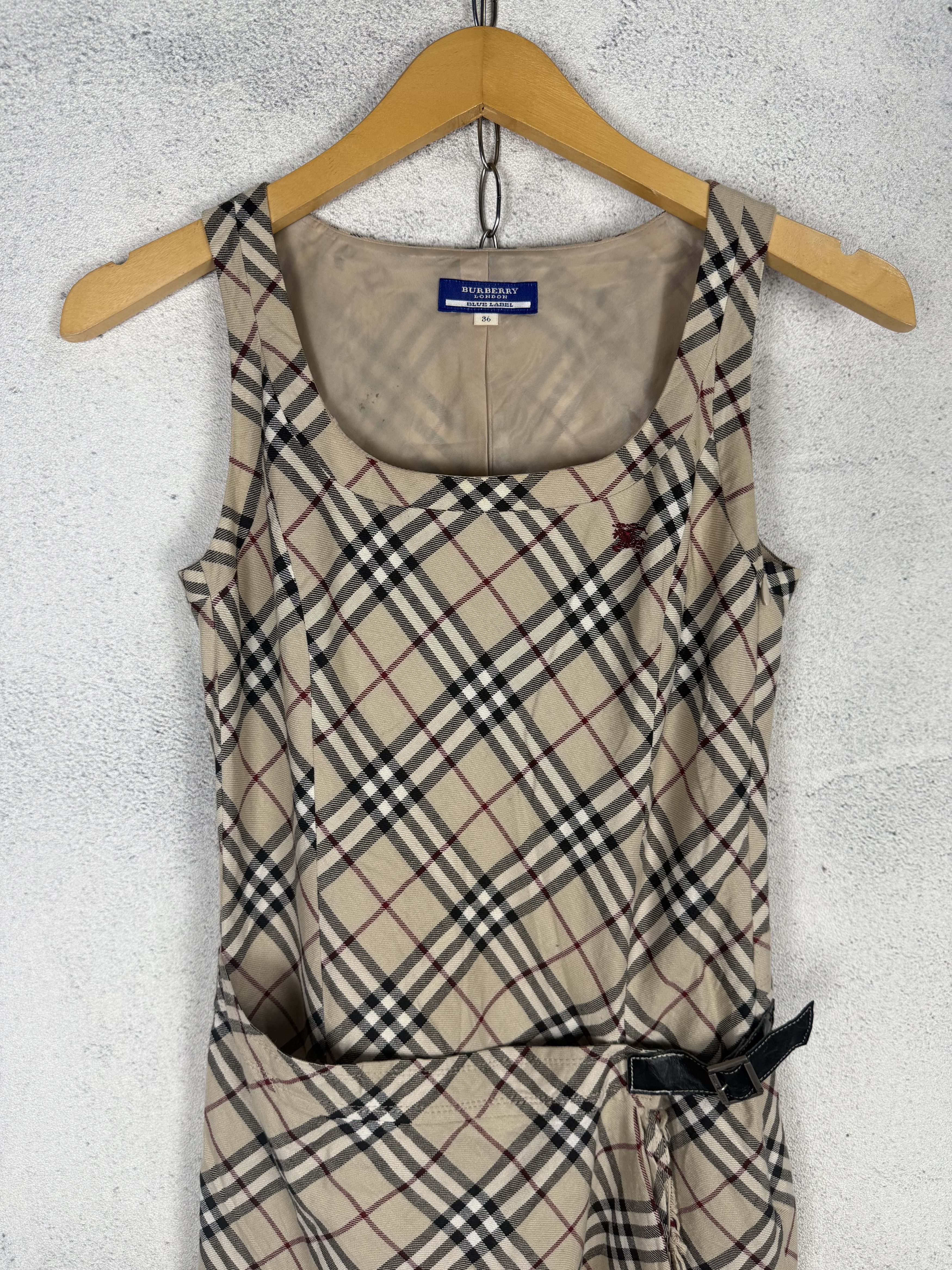 Burberry Vintage Burberry Nova Check Mini Dress Size XS / US 0-2 / IT 36-38 - 4 Thumbnail
