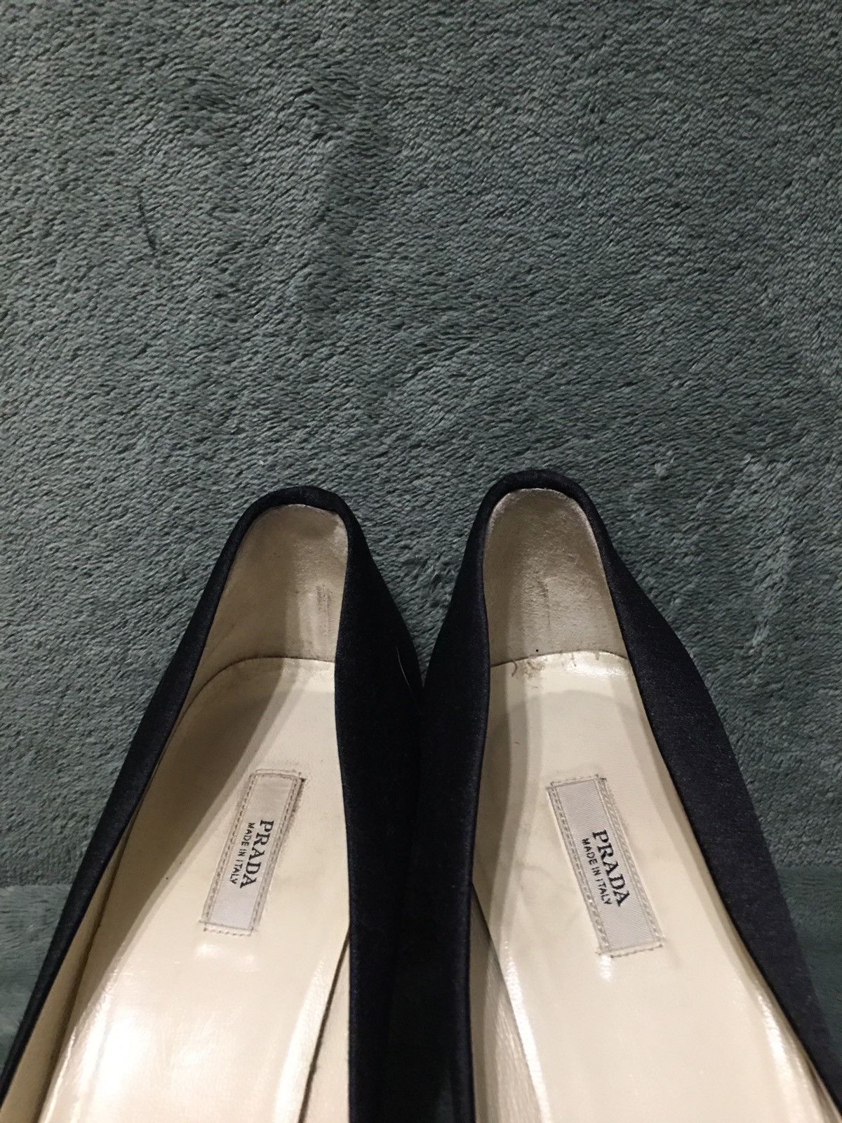 Prada PRADA Black Satin Kitten Heels Evening Shoe EU 38.5 Size US 8.5 / IT 38.5 - 11 Thumbnail
