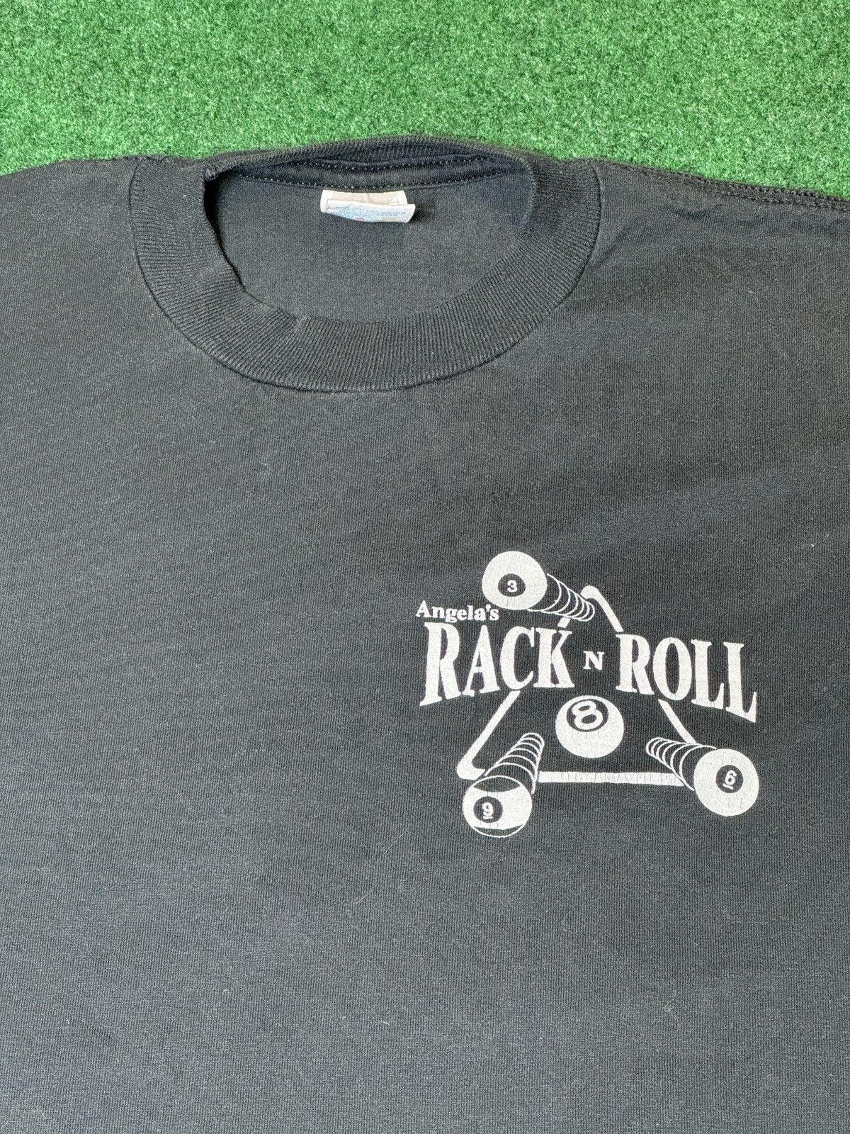 Jerzees × Vintage Vtg 90s Rack N’ Roll Angela’s Erie Pa Bar Karaoke T Shirt Size US M / EU 48-50 / 2 - 2 Thumbnail