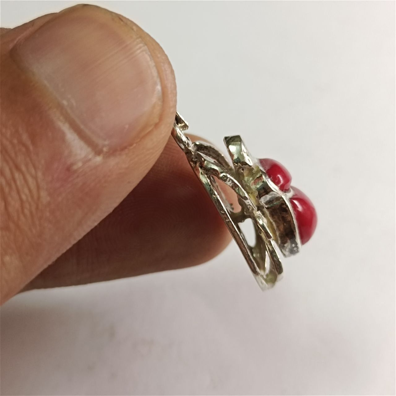 Sterling Silver 925 silver Scarab pendant, based ancient Pharaonic heritage Size ONE SIZE - 4 Thumbnail