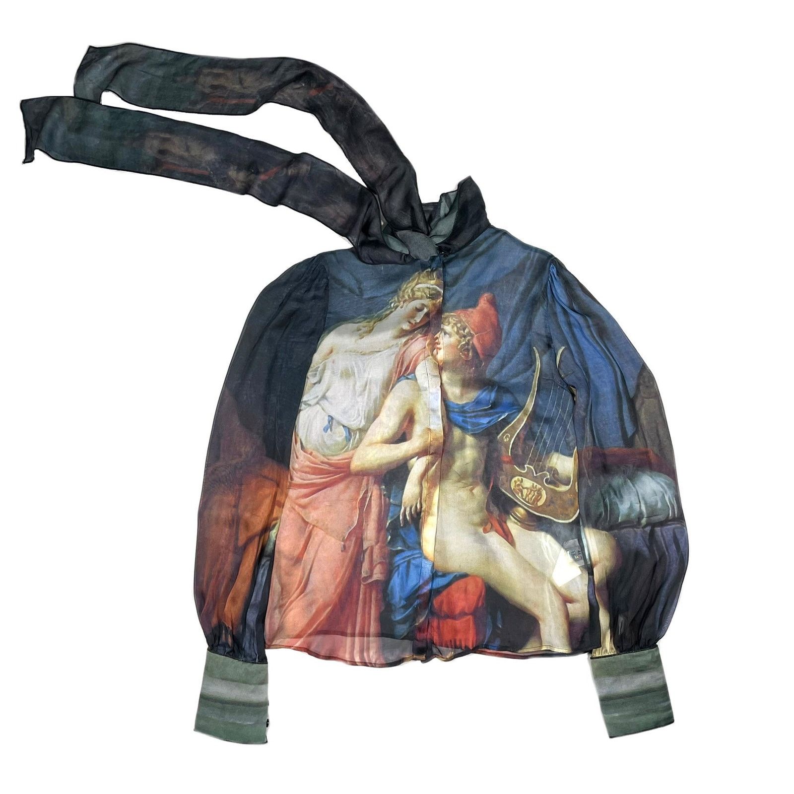 Dolce & Gabbana 2000s Dolce & Gabbana runway painting silk shirt Size US M / EU 48-50 / 2 - 5 Thumbnail