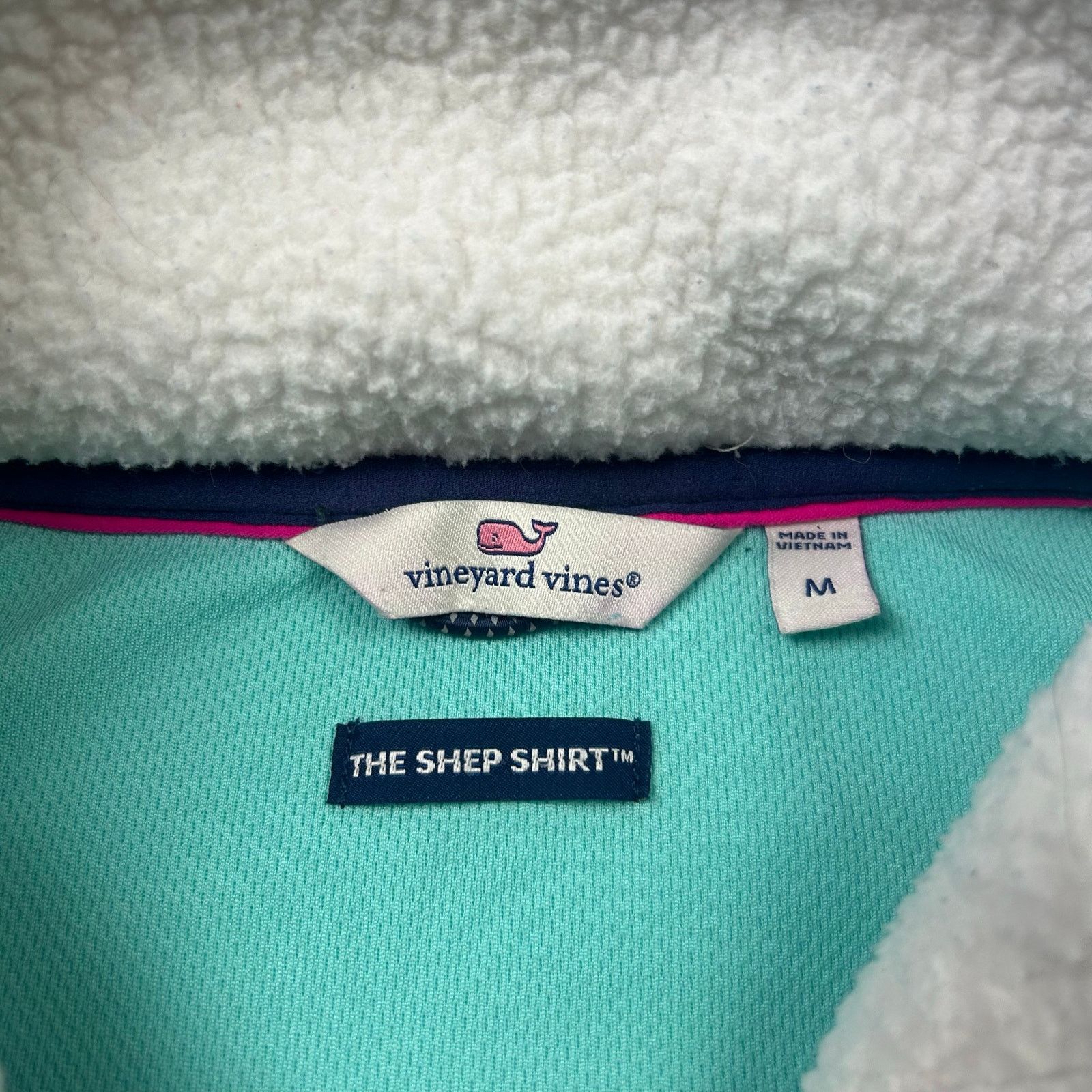 Vineyard Vines Vineyard Vines Sherpa Fleece Pullover Quarter-Zip Sweater Size M / US 6-8 / IT 42-44 - 6 Thumbnail