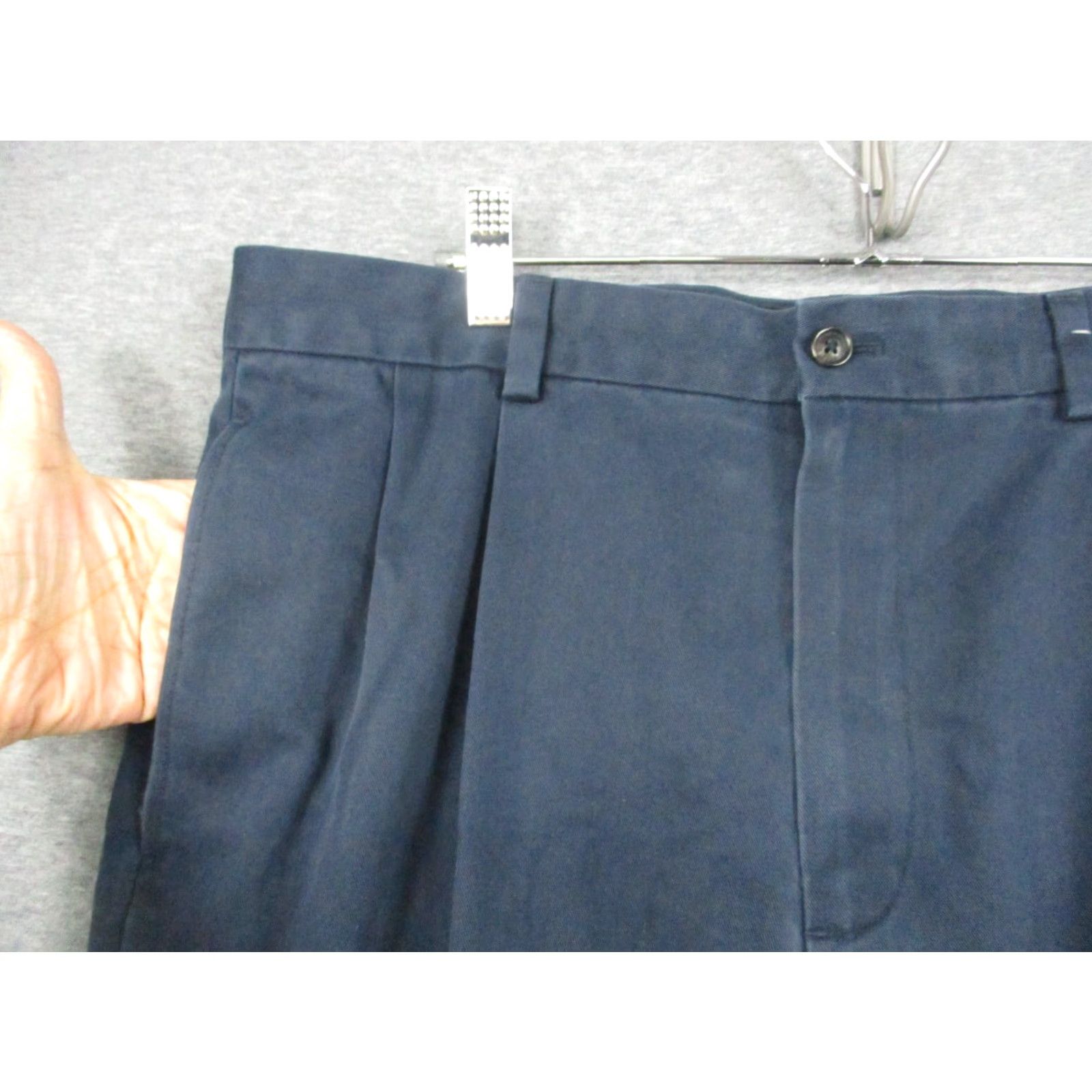 Brooks Brothers Brooks Brothers Chino Pants Men 35x32 Blue Cotton Relaxed Fit Regular Straight Pant 35 Blues Size US 35 - 2 Thumbnail