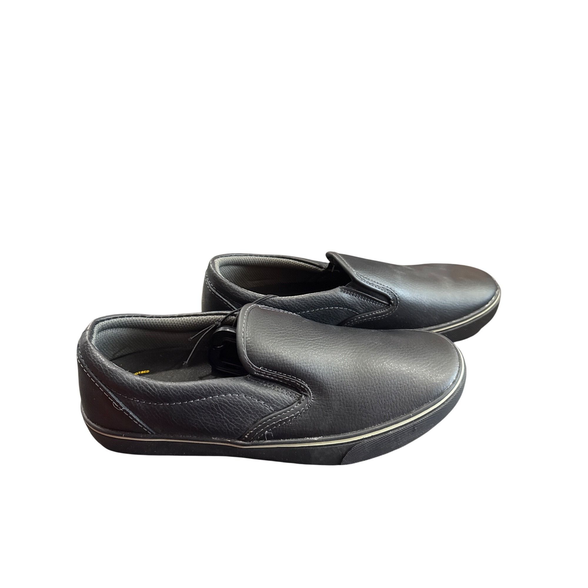 Other Tredsafe Eduro Pro Mens Black Leather Slip-On Loafers Size 1 Size US 10 / EU 43 - 3 Thumbnail