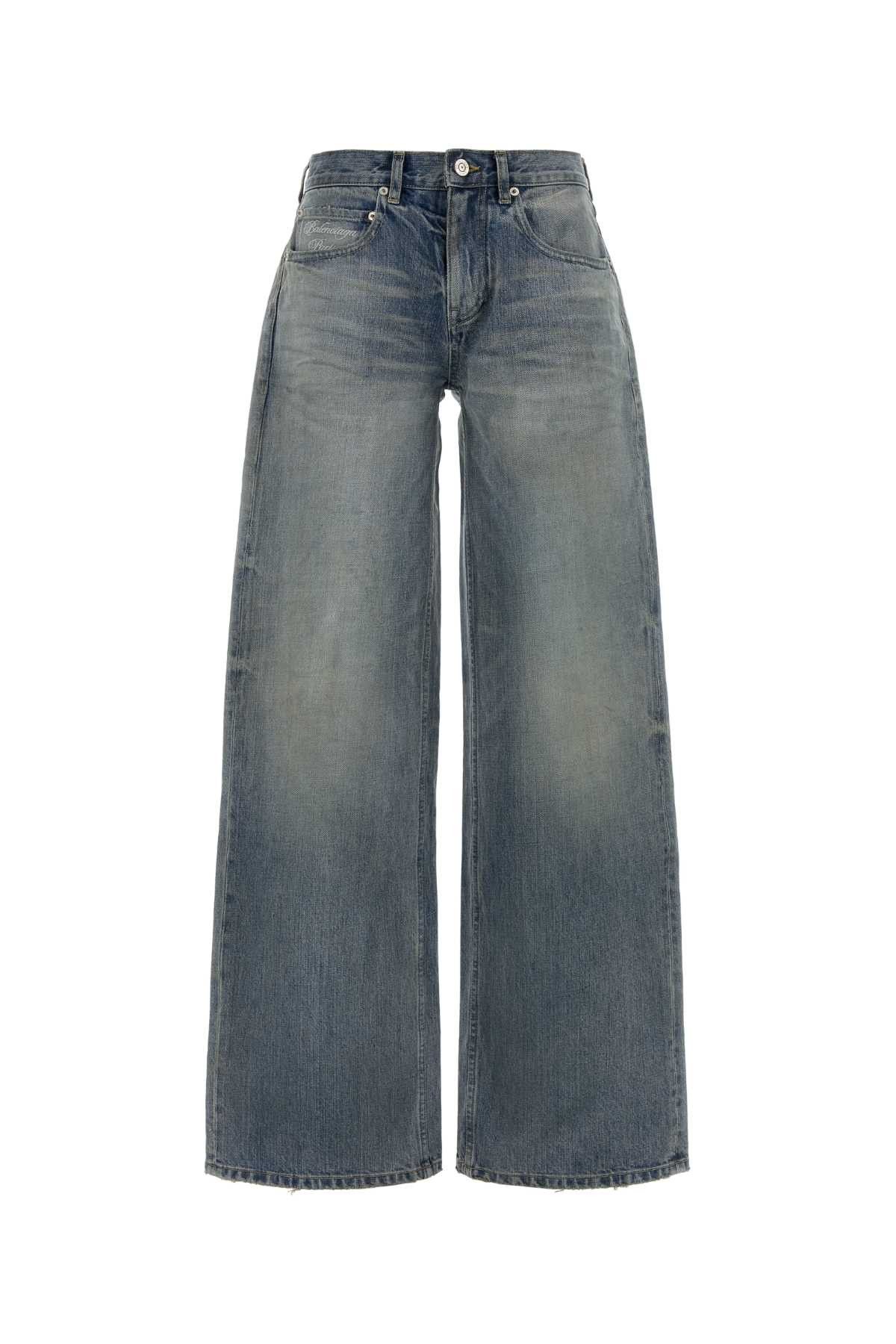 Balenciaga Denim Wide-Leg Jeans Size 26" / US 2 / IT 38 - 1 Thumbnail