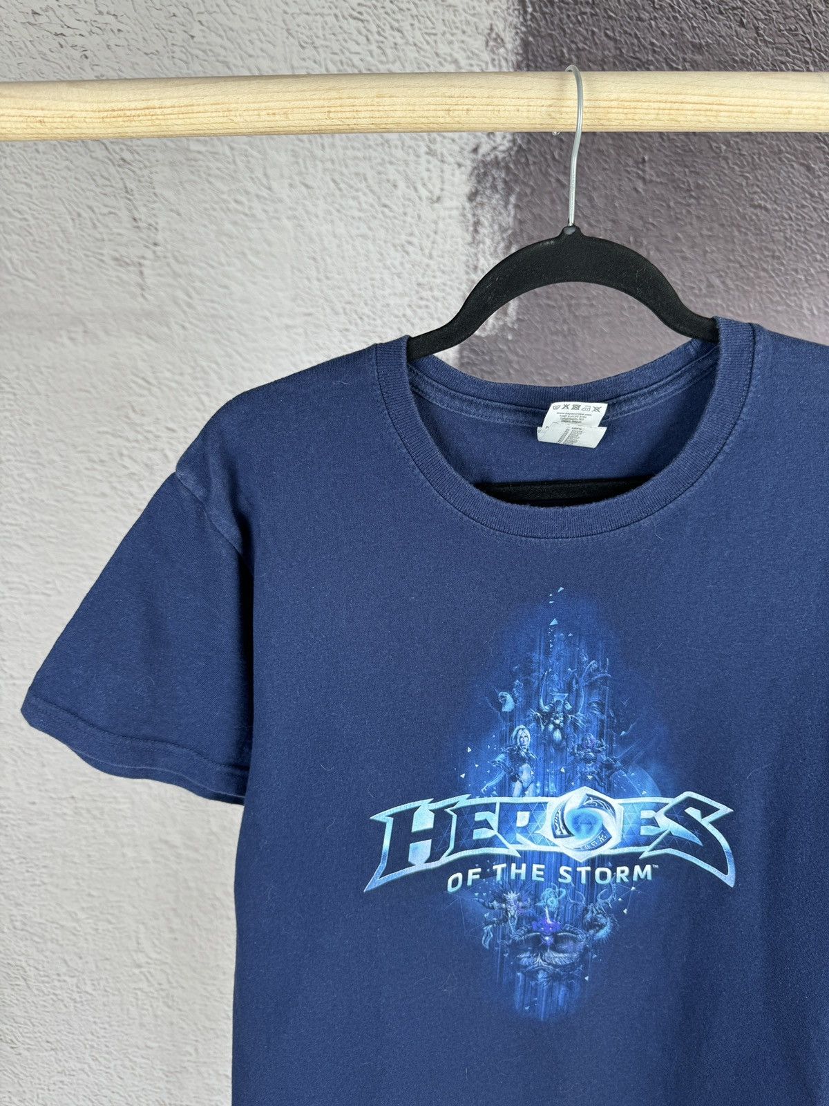 Vintage Vintage BLIZZARD T-Shirt blue Heroes of the Storm print WOW Size US L / EU 52-54 / 3 - 4 Thumbnail