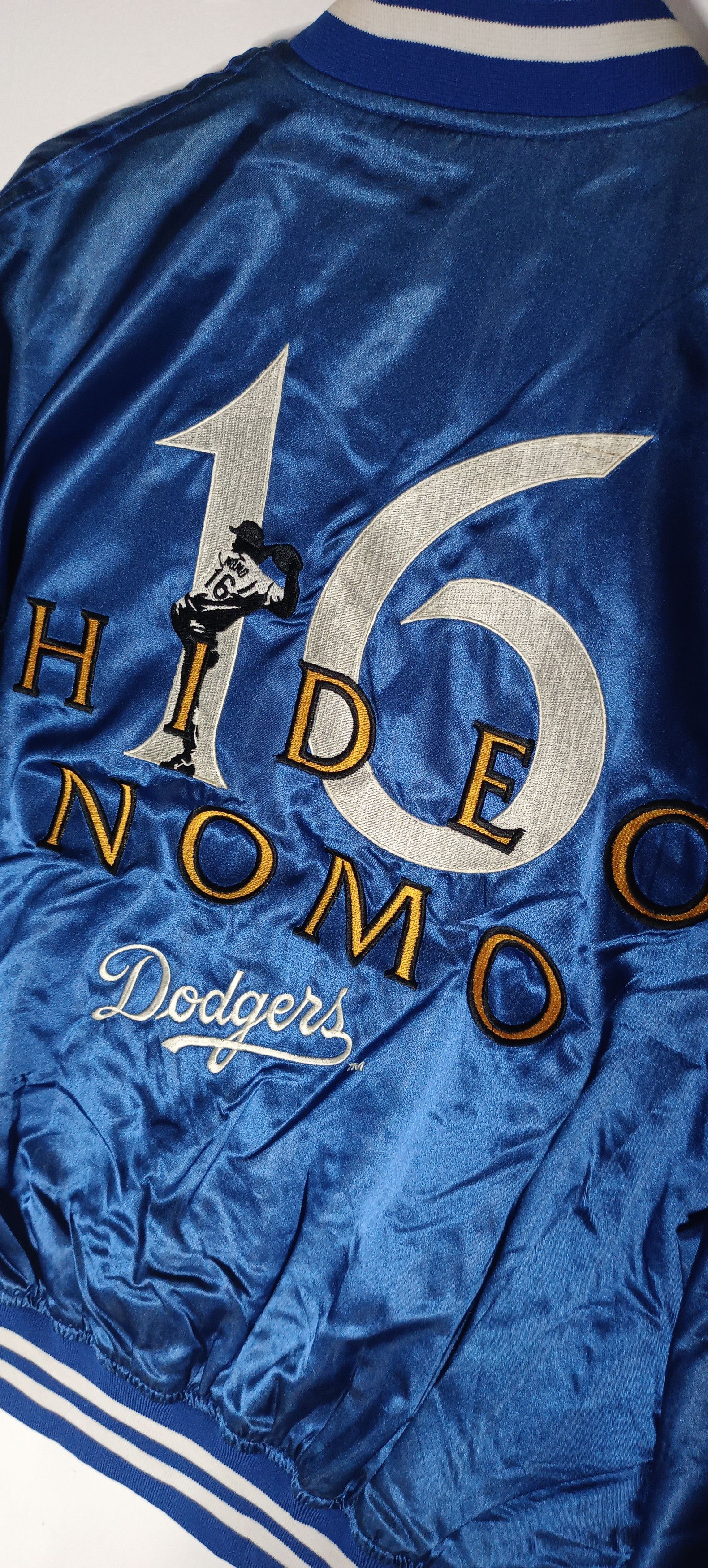 MLB × Vintage Vintage MLB Los Angeles Dodgers Hideo Nomo Varsity Jacket Size US XL / EU 56 / 4 - 12 Thumbnail